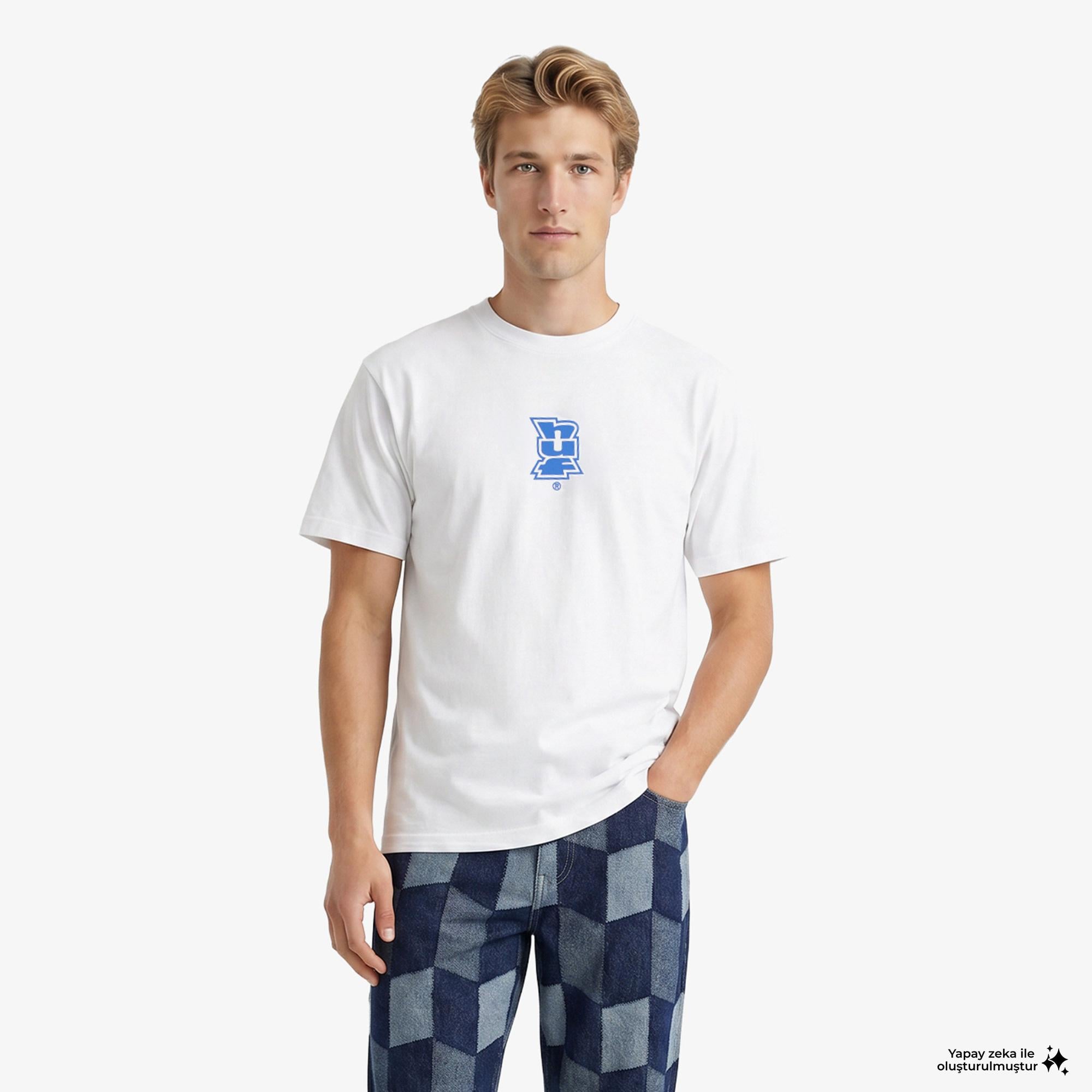 Huf Megablast Core SS Erkek Mavi T-Shirt