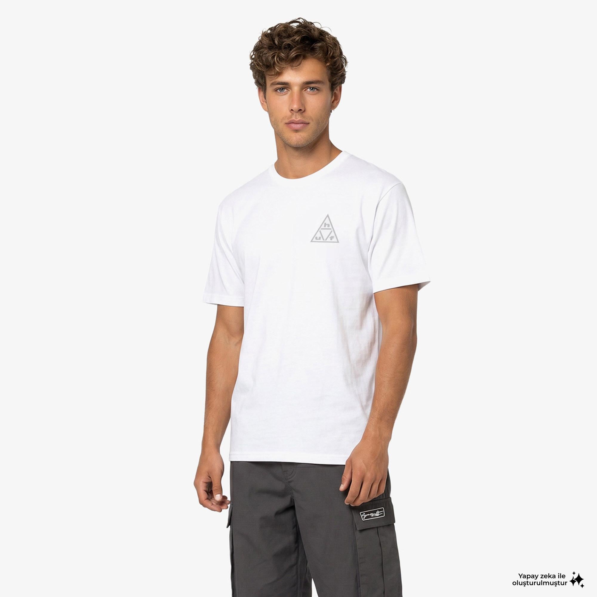 Huf Triple Triangle SS Erkek Gri T-Shirt