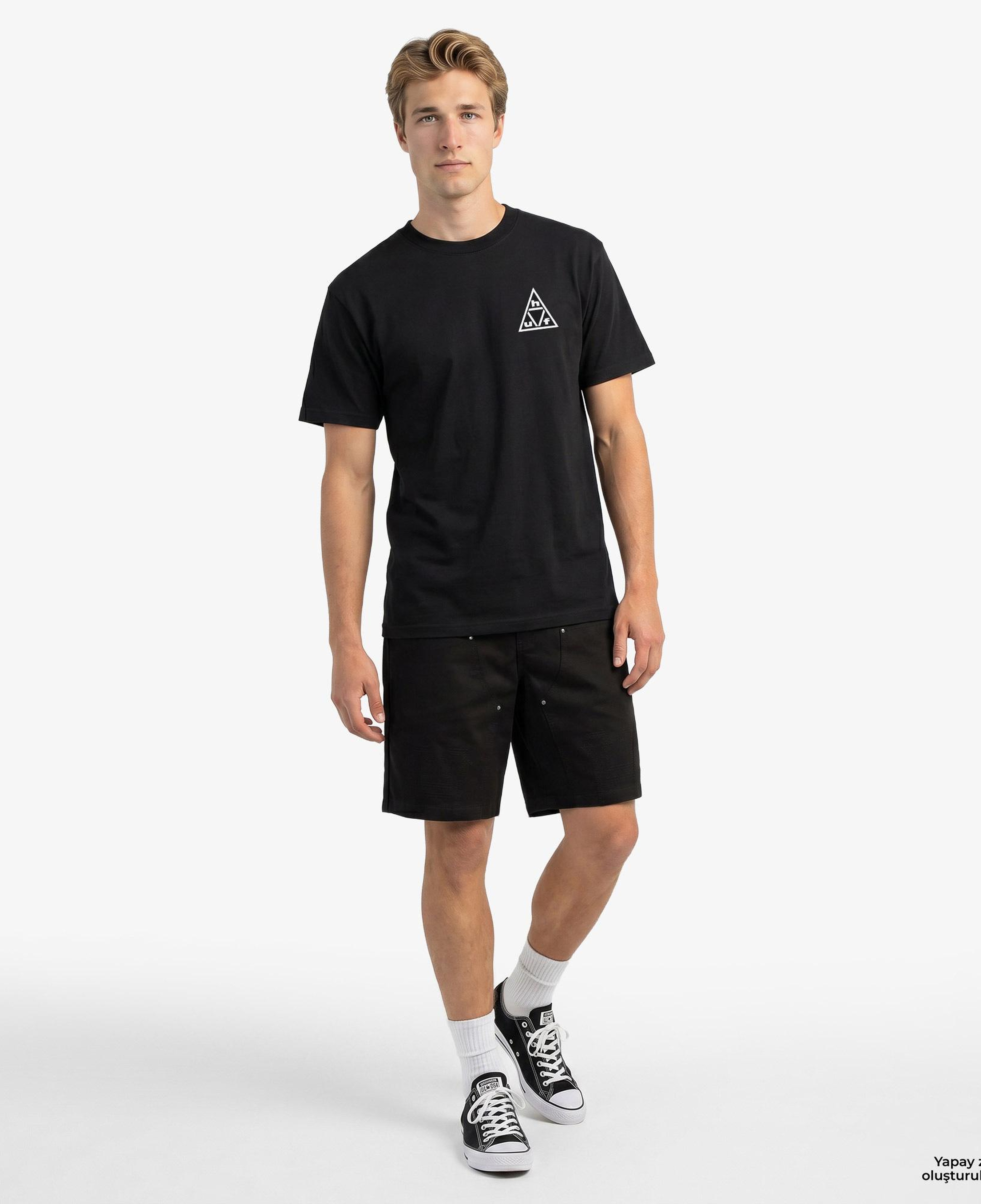Huf Triple Triangle SS Erkek Beyaz T-Shirt