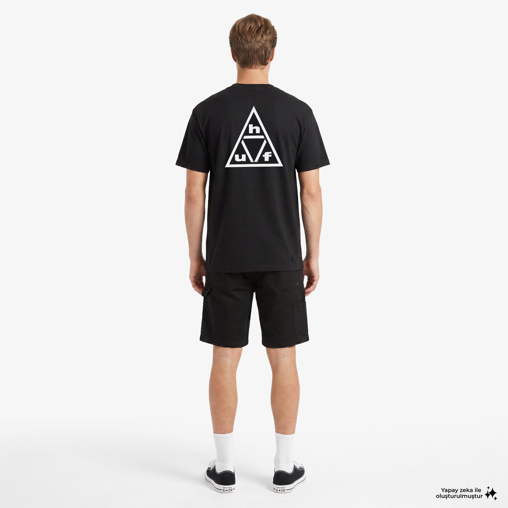 Huf Triple Triangle SS Erkek Beyaz T-Shirt