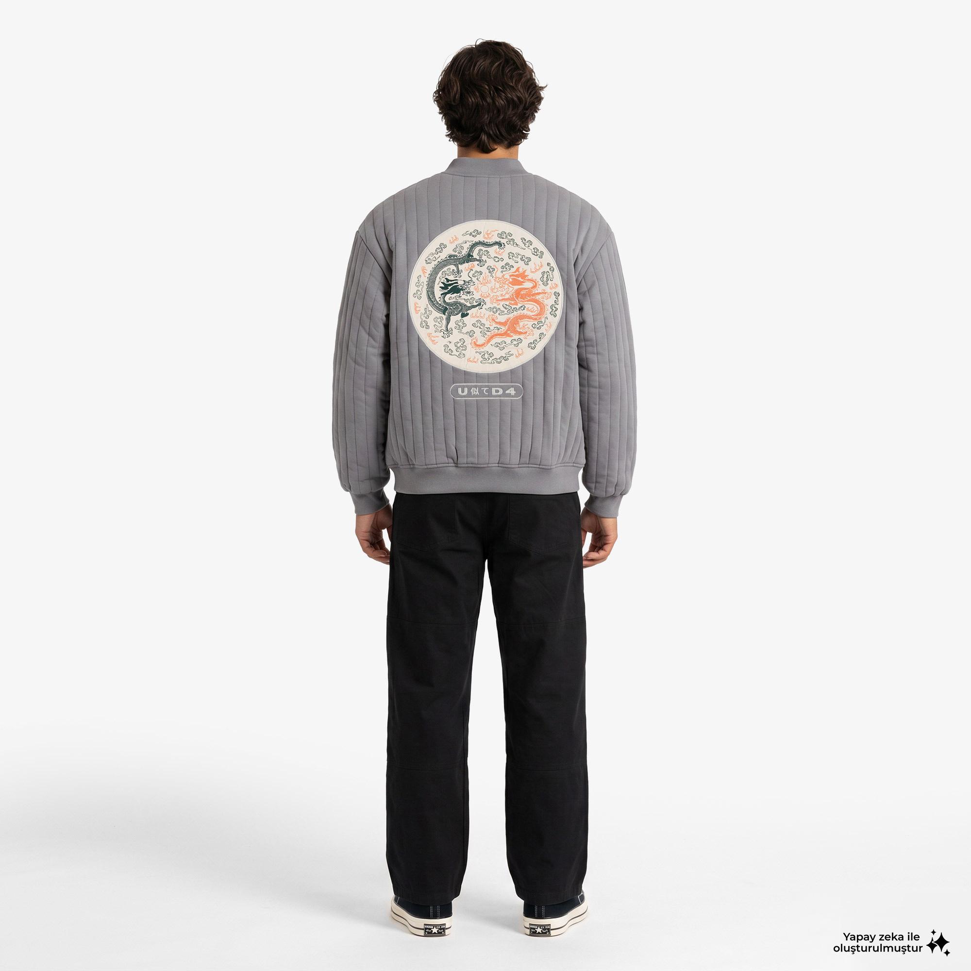 UNITED4 Regular Fit Erkek Gri Mont