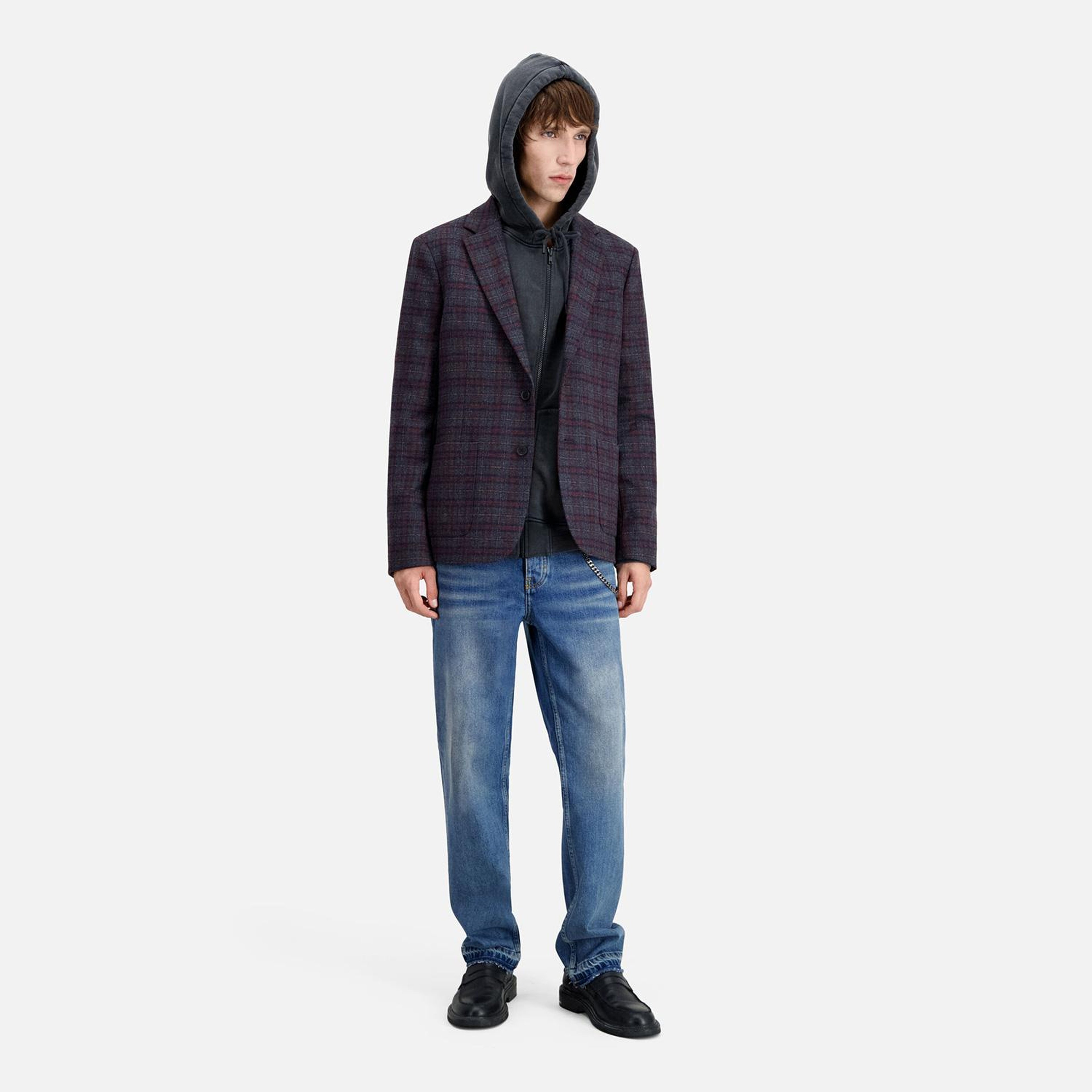 THE KOOPLES ERKEK EKOSE Yün Karışımlı Renkli Ceket