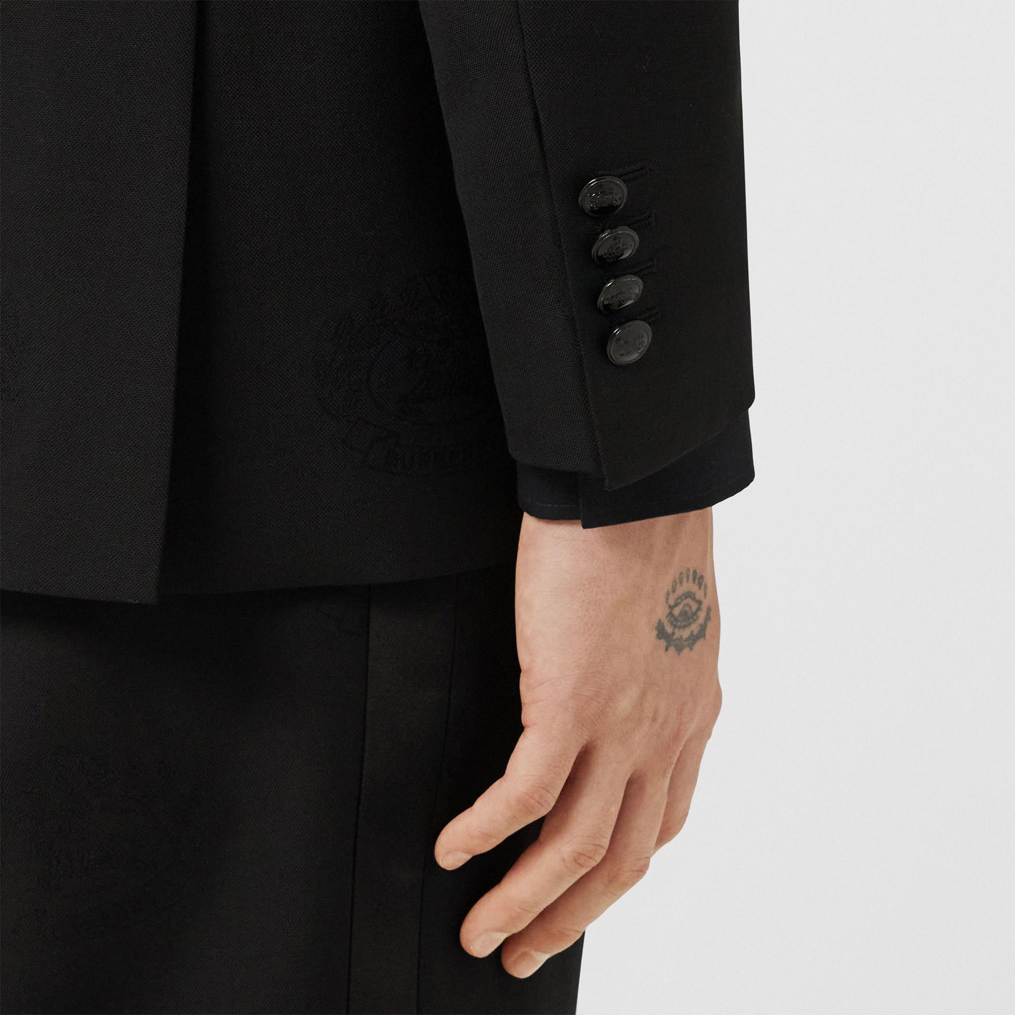 Burberry Erkek Yün Karışımlı Siyah Ceket