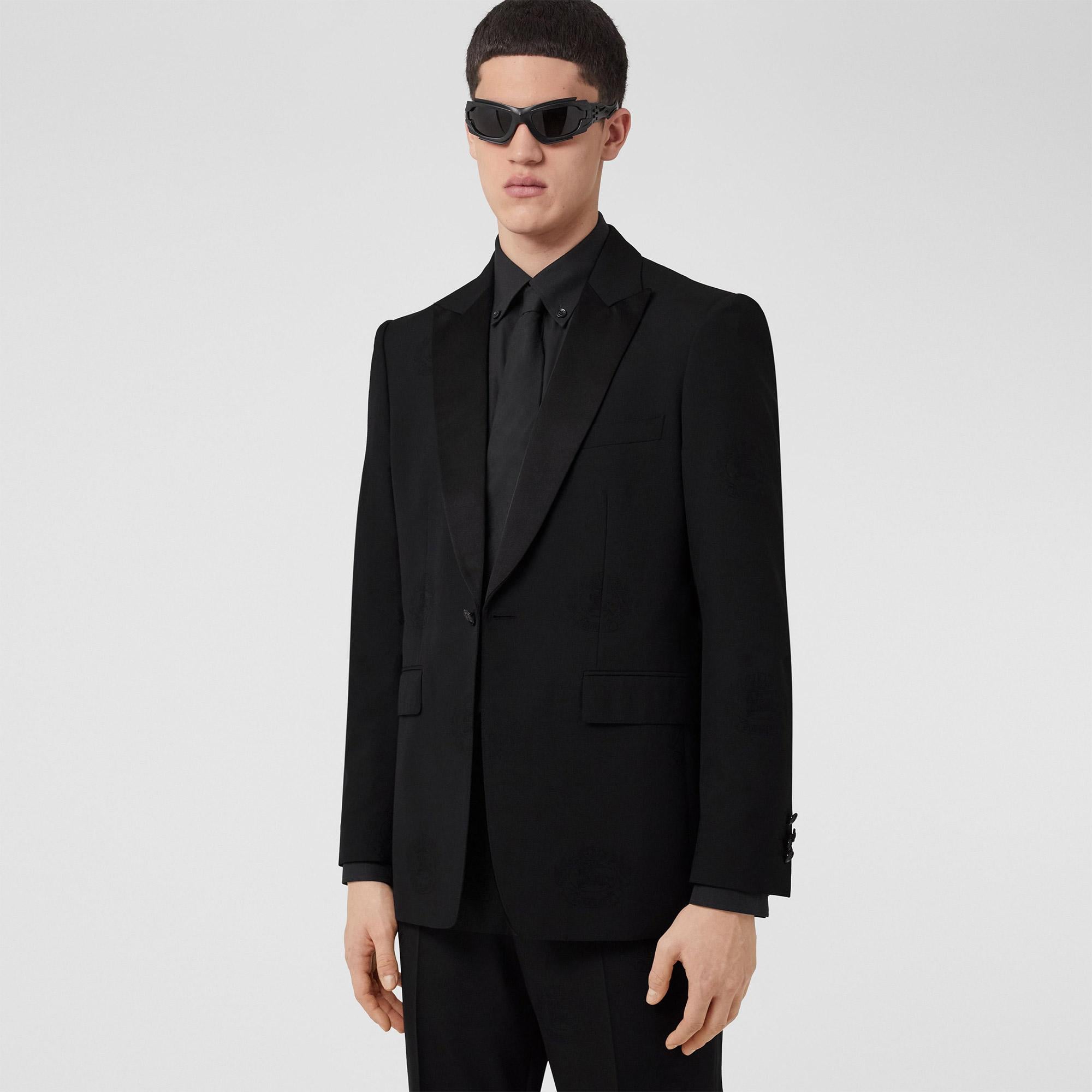 Burberry Erkek Yün Karışımlı Siyah Ceket