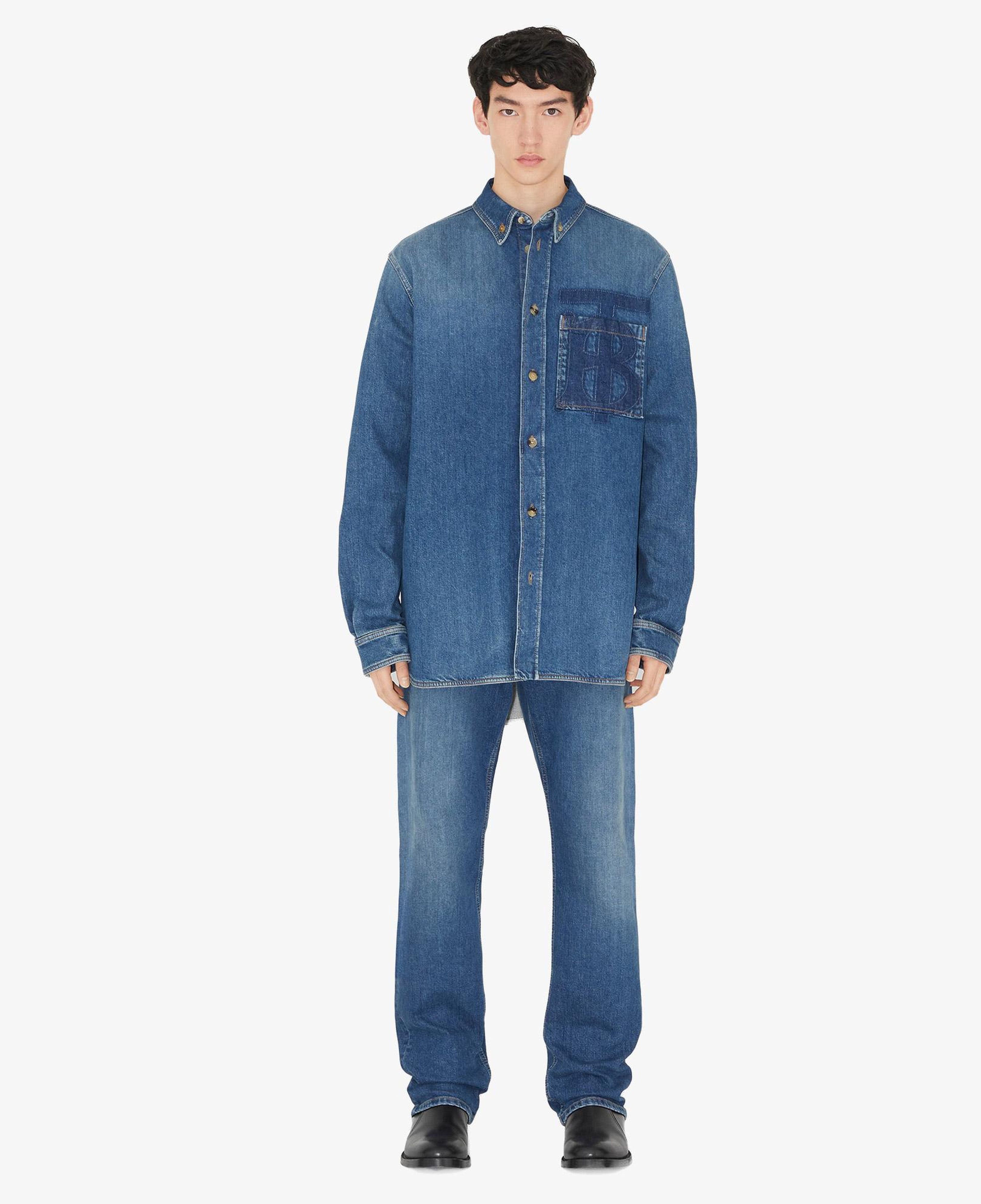 Burberry Erkek Mavi Jean
