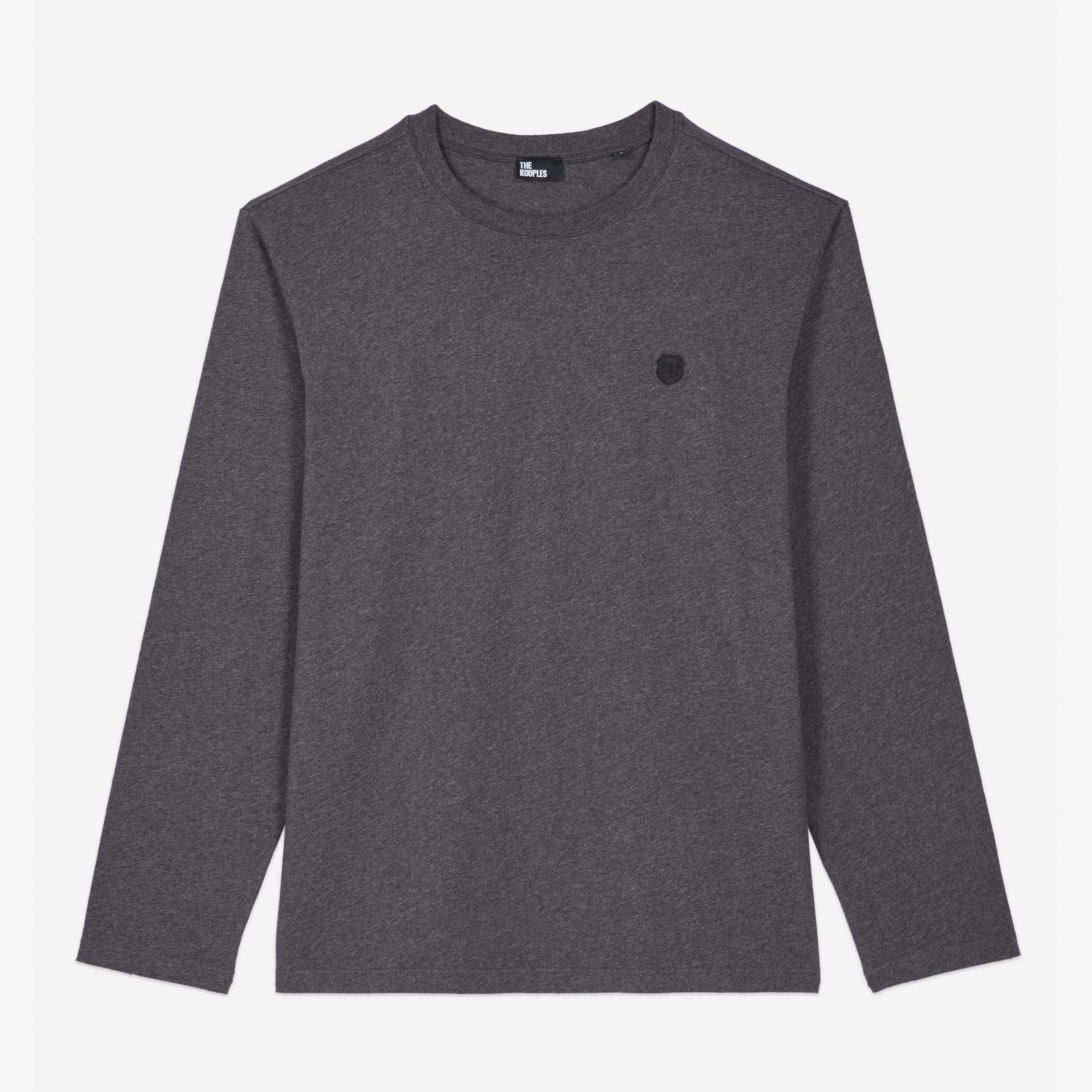 THE KOOPLES UZUN KOLLU ERKEK GRİ T-SHIRT