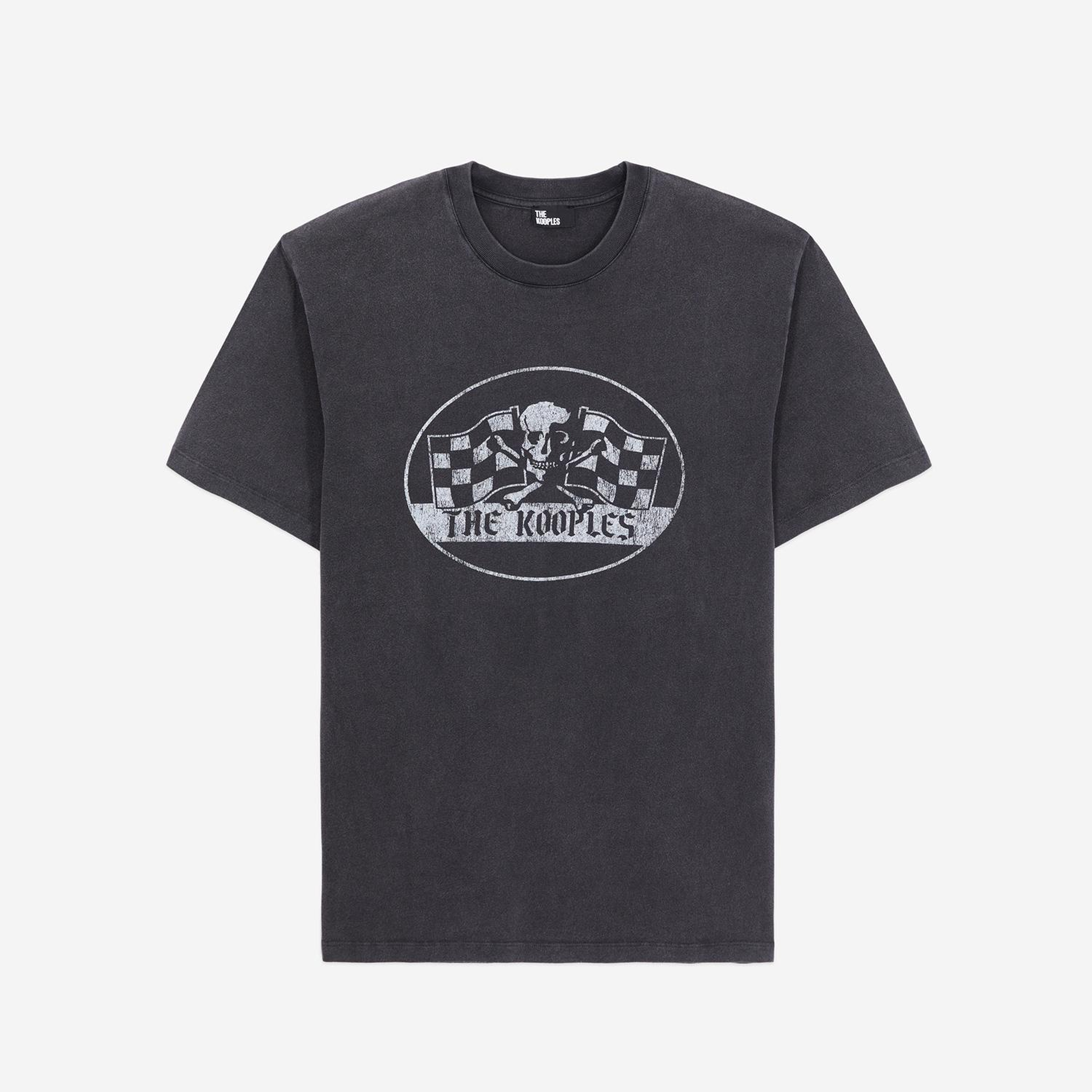 THE KOOPLES ERKEK BİSİKLET YAKA KISA KOLLU SİYAH T-SHIRT