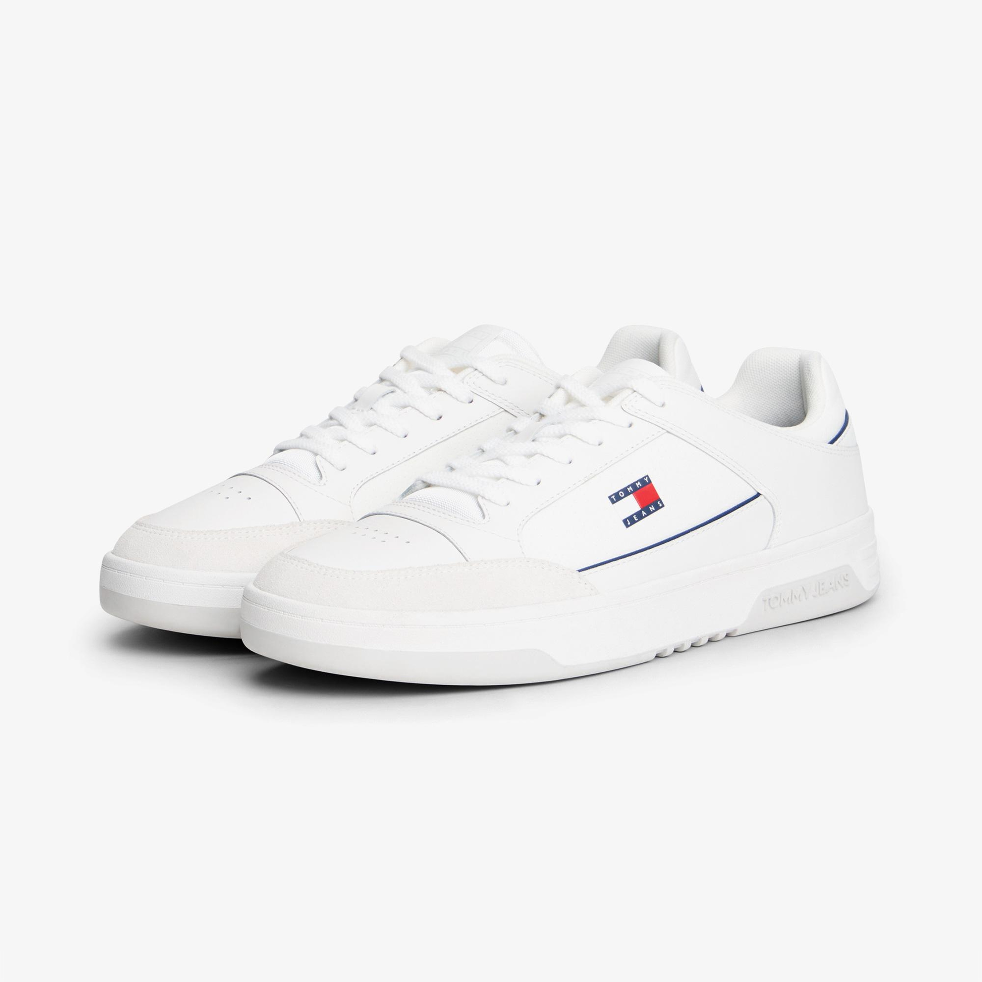 Tommy Hilfiger Cupsole Leather Erkek Beyaz Spor Ayakkabı