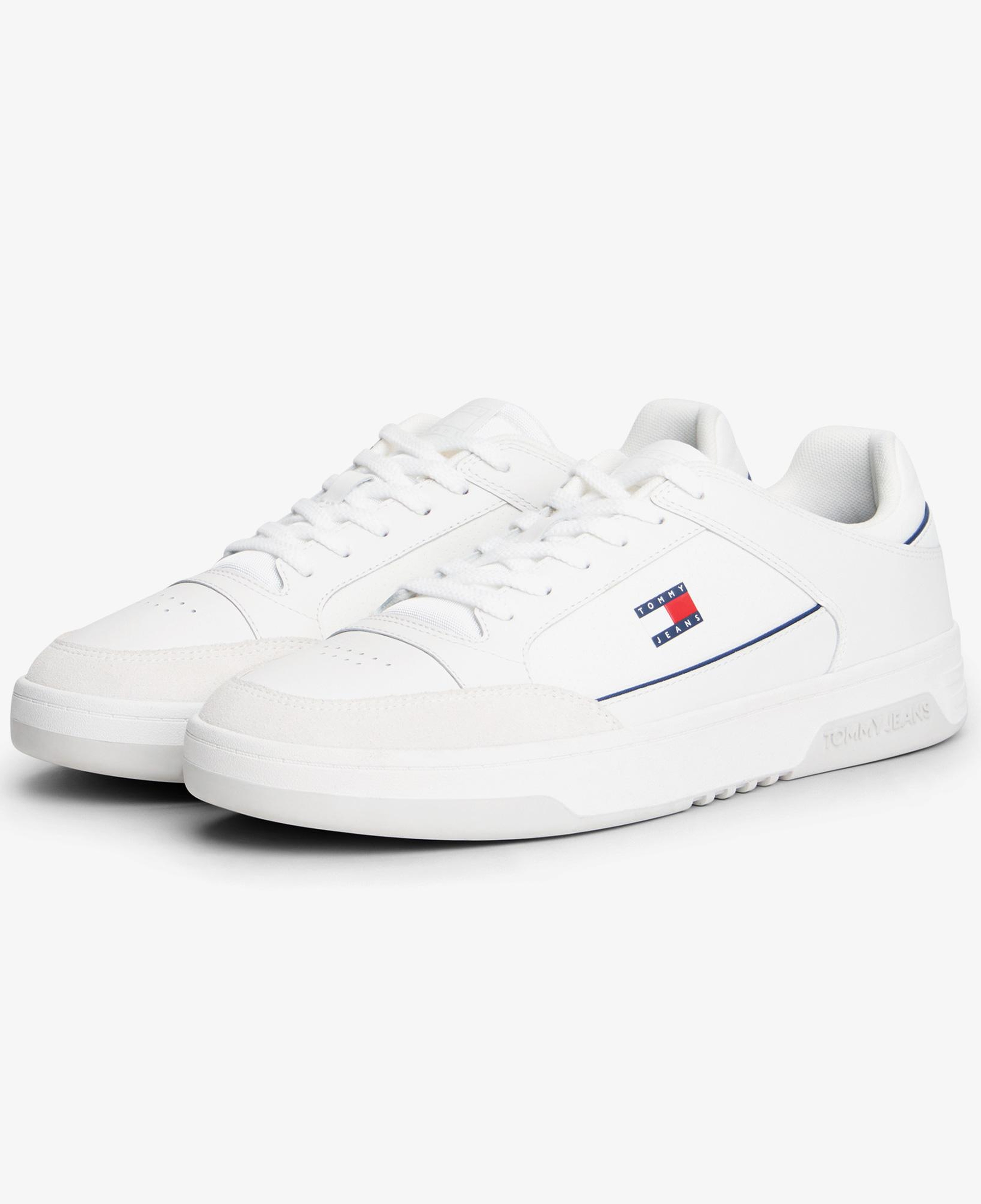 Tommy Hilfiger Cupsole Leather Erkek Beyaz Spor Ayakkabı