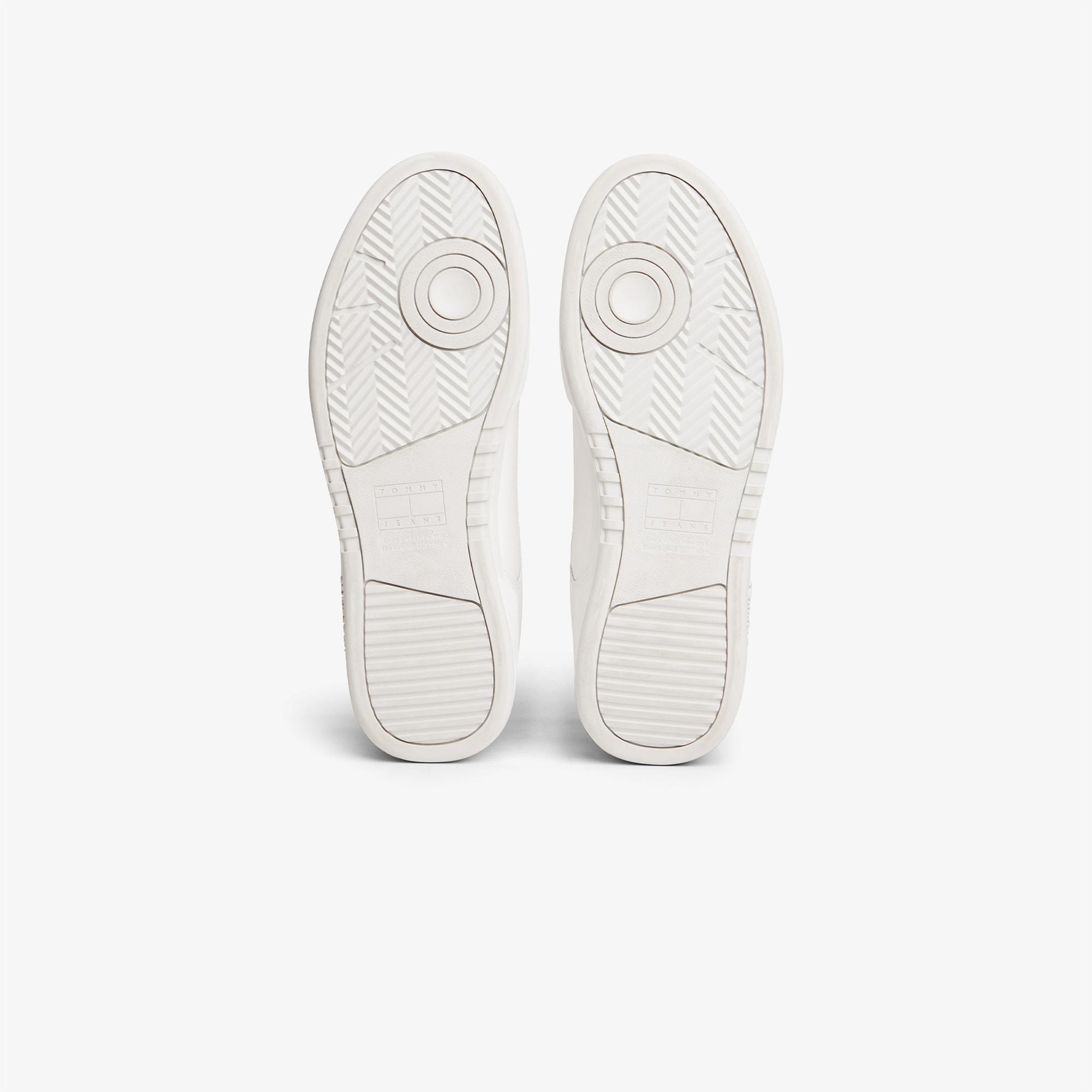 Tommy Hilfiger Cupsole Leather Erkek Beyaz Spor Ayakkabı