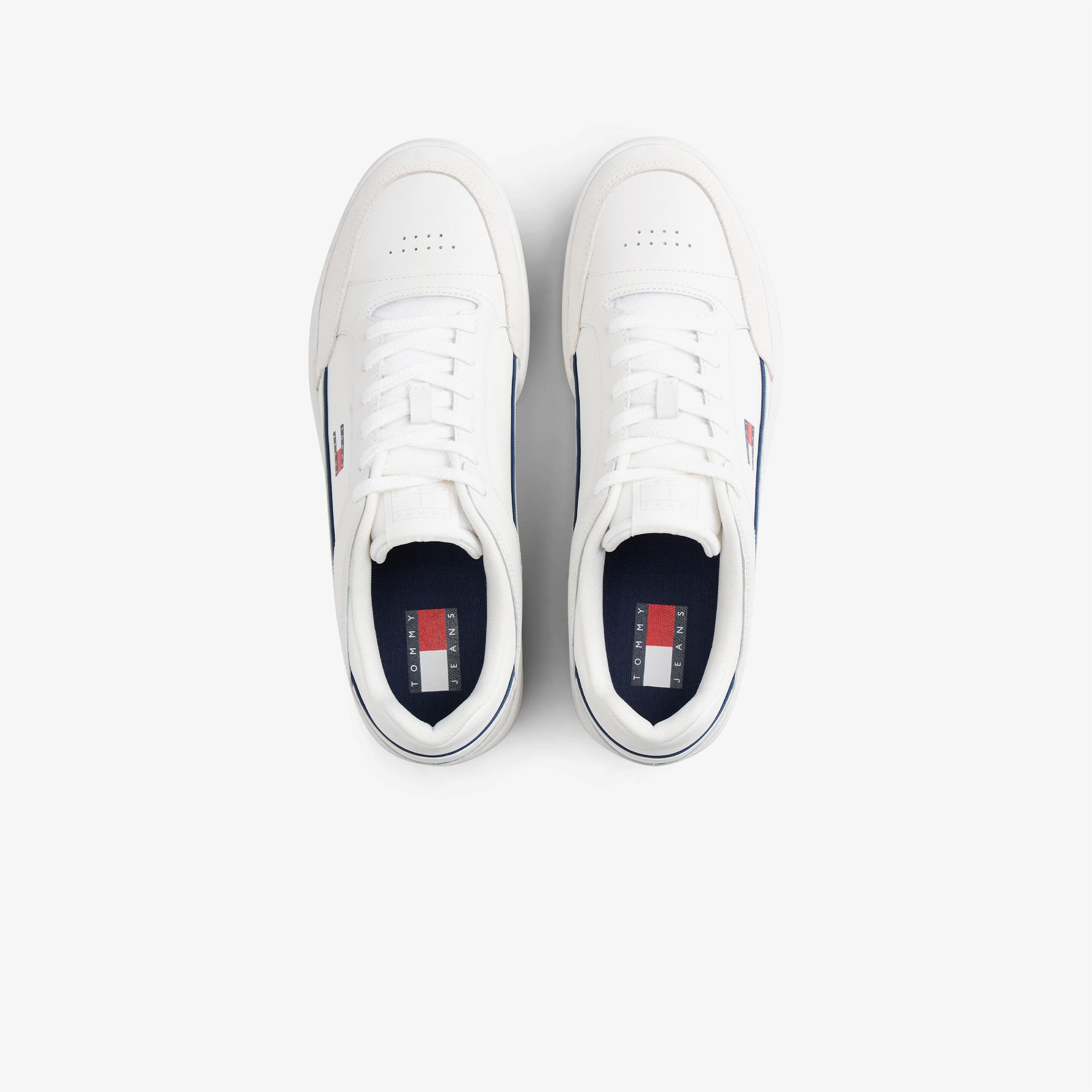 Tommy Hilfiger Cupsole Leather Erkek Beyaz Spor Ayakkabı