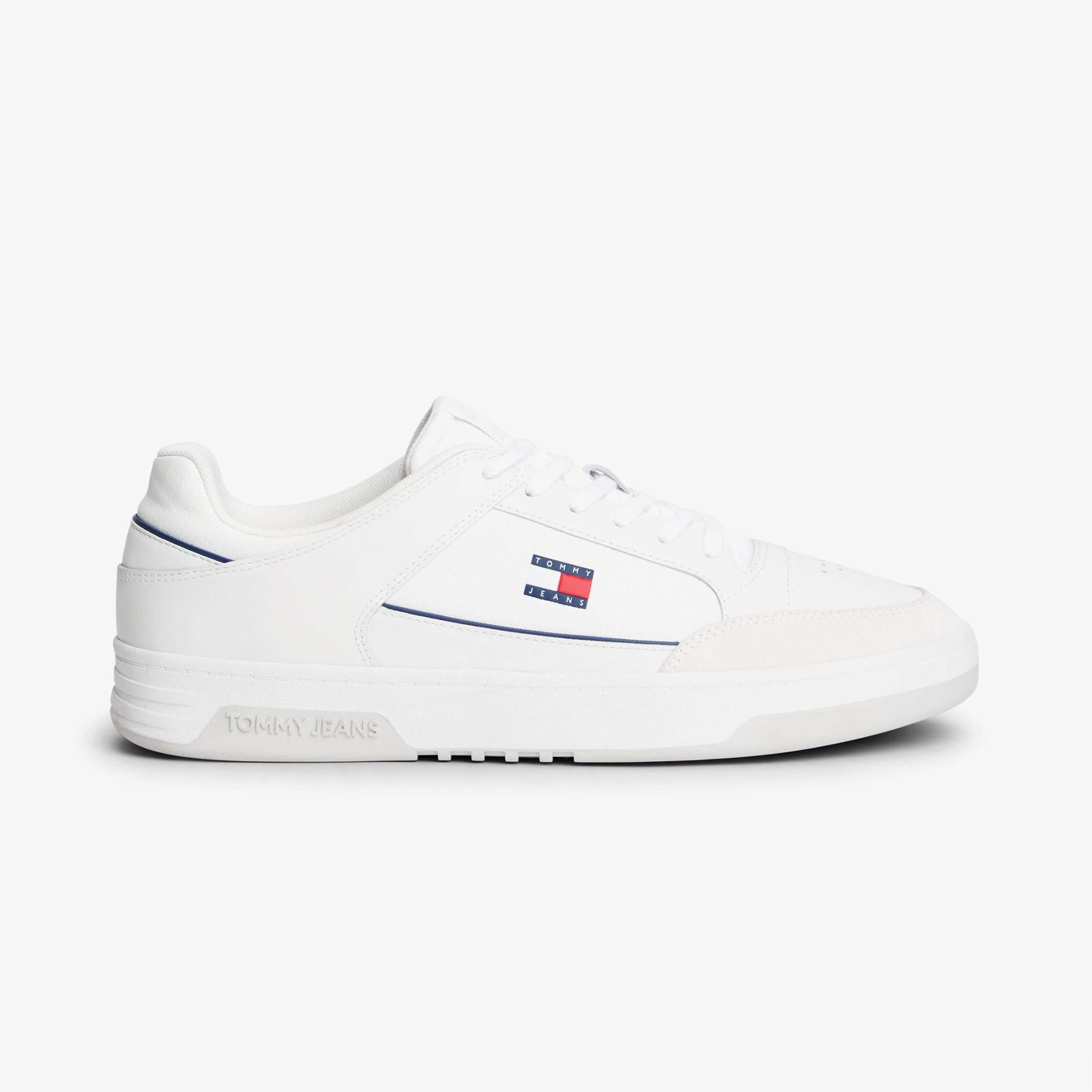 Tommy Hilfiger Cupsole Leather Erkek Beyaz Spor Ayakkabı