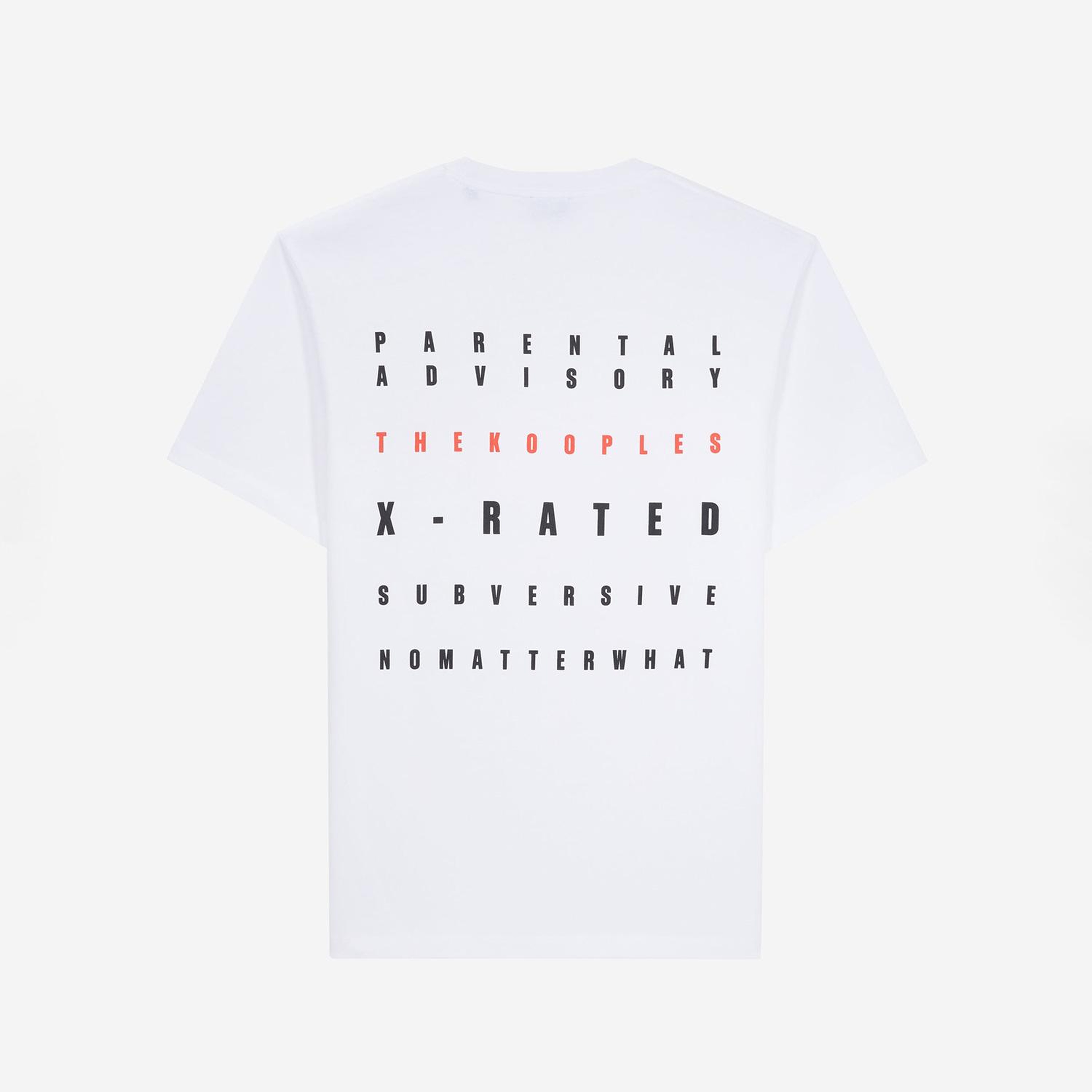 The Kooples Classic Erkek Beyaz T-Shirt