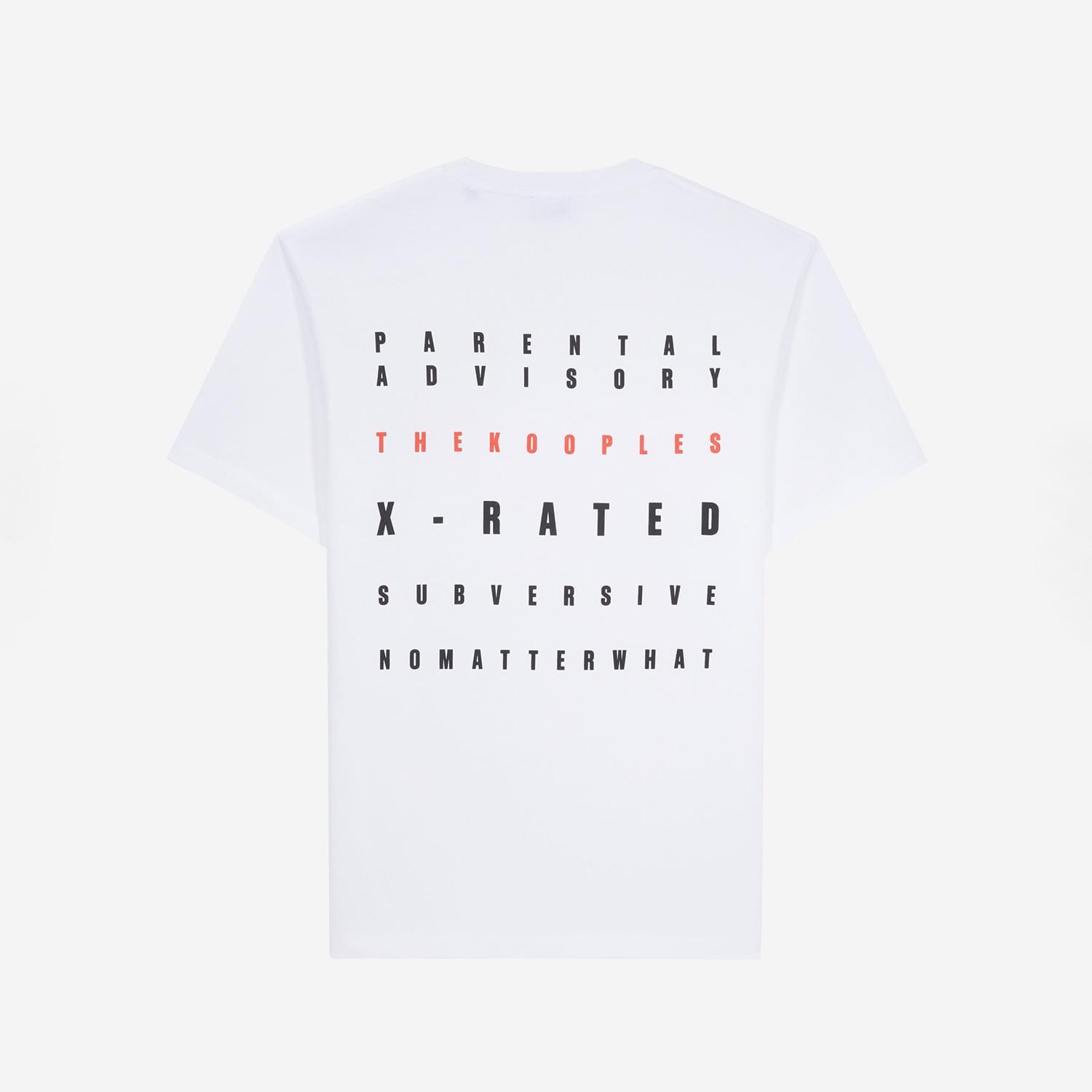 The Kooples Classic Erkek Beyaz T-Shirt
