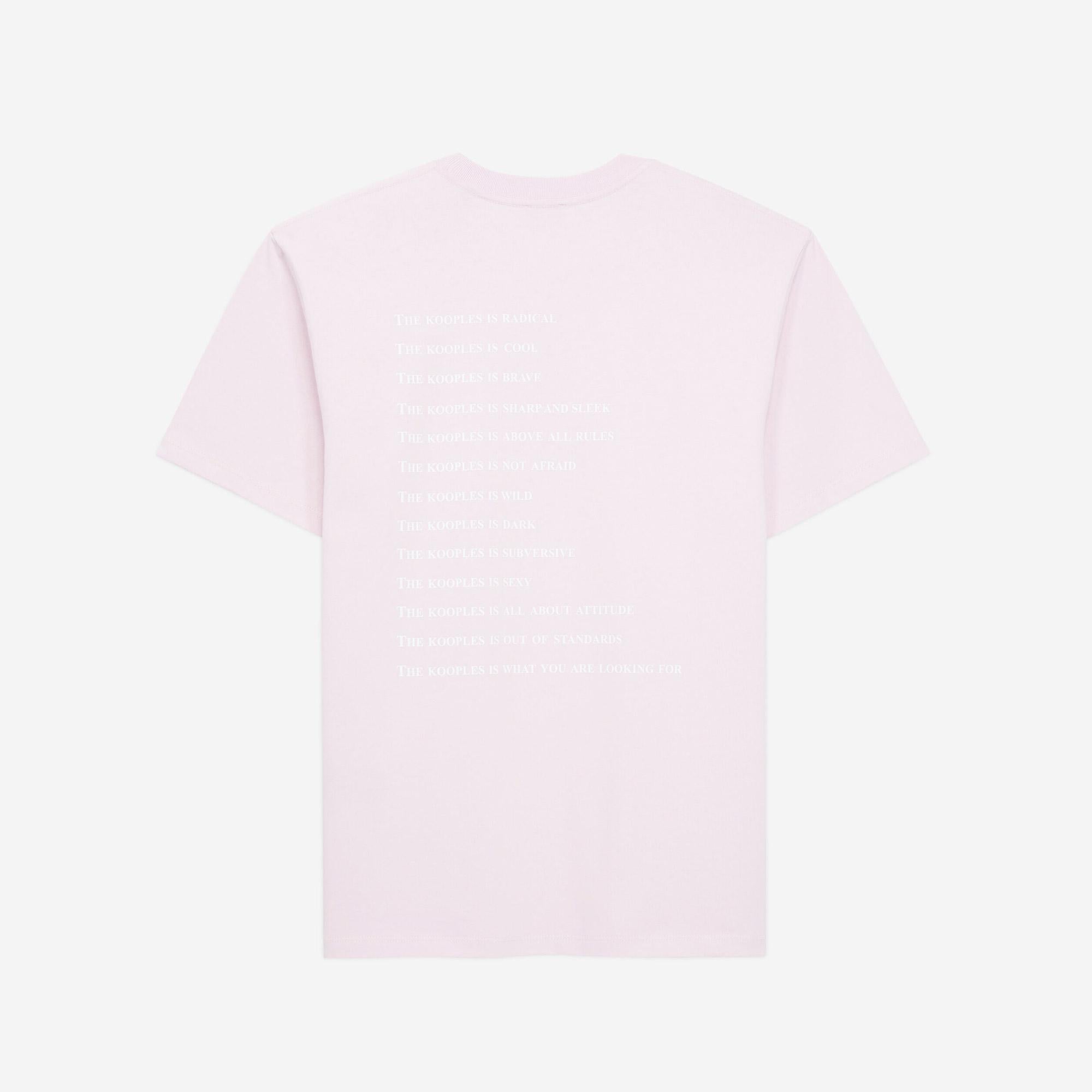The Kooples Classic Erkek Pembe T-Shirt