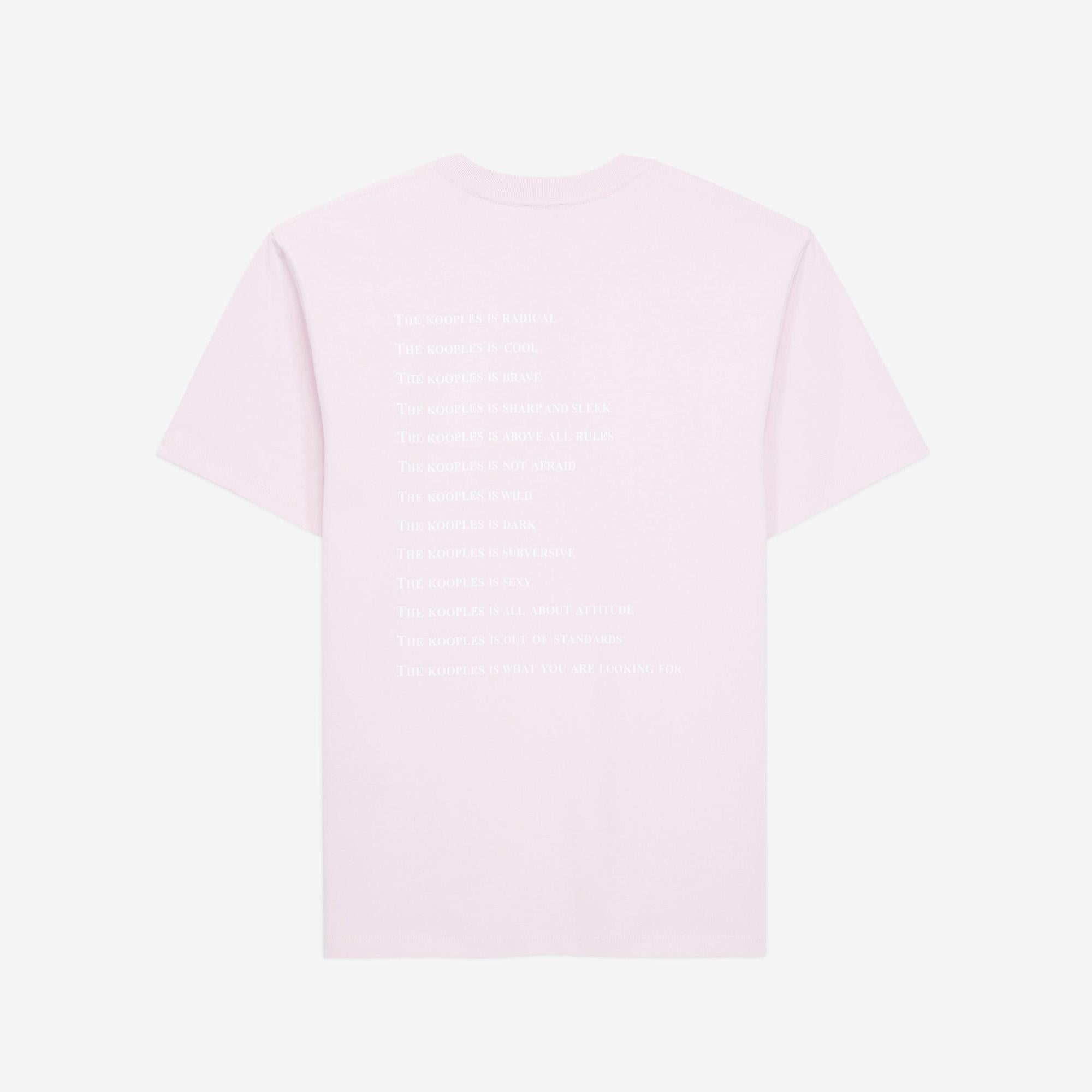 The Kooples Classic Erkek Pembe T-Shirt
