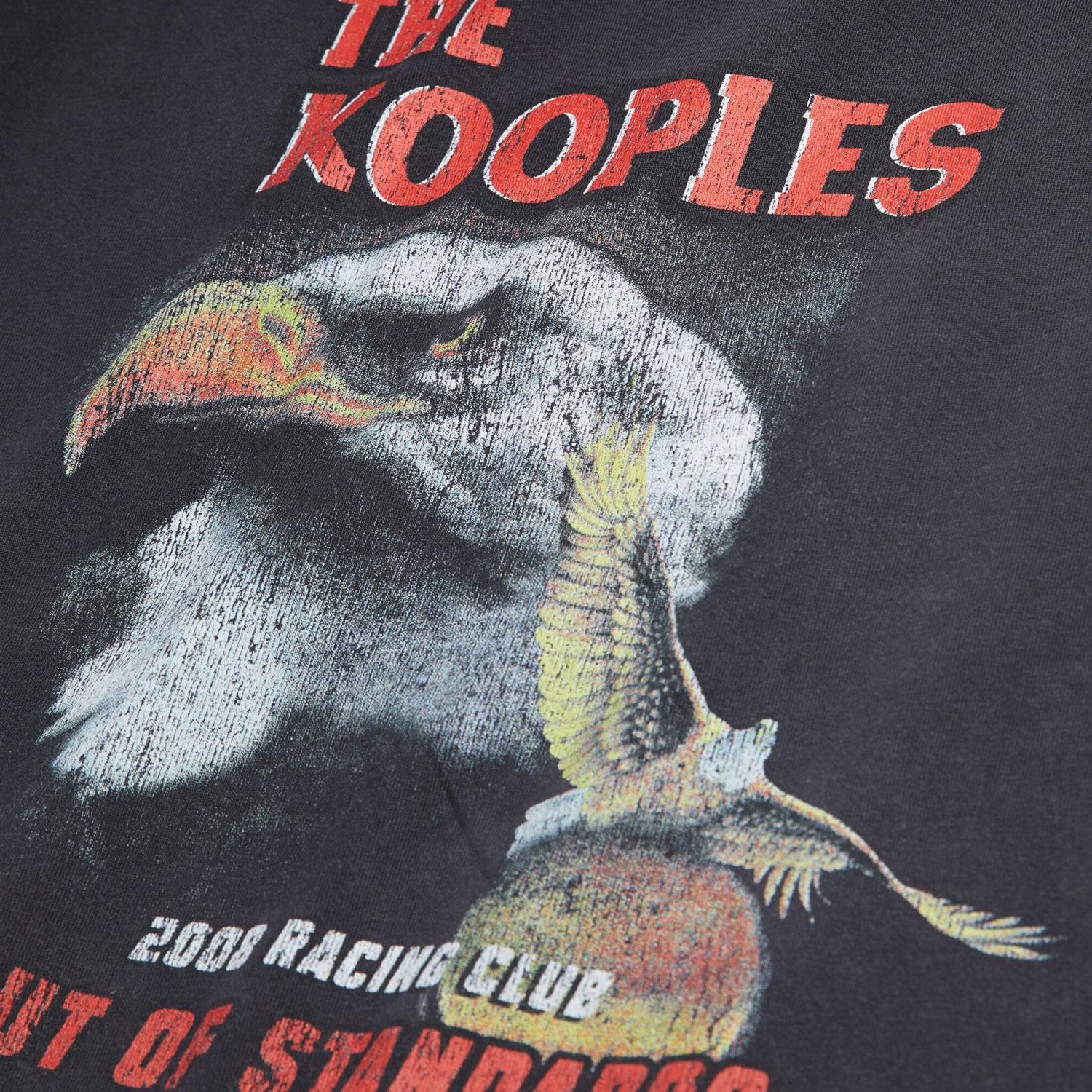THE KOOPLES ERKEK BASKILI KISA KOLLU BİSİKLET YAKA SİYAH T-SHIRT