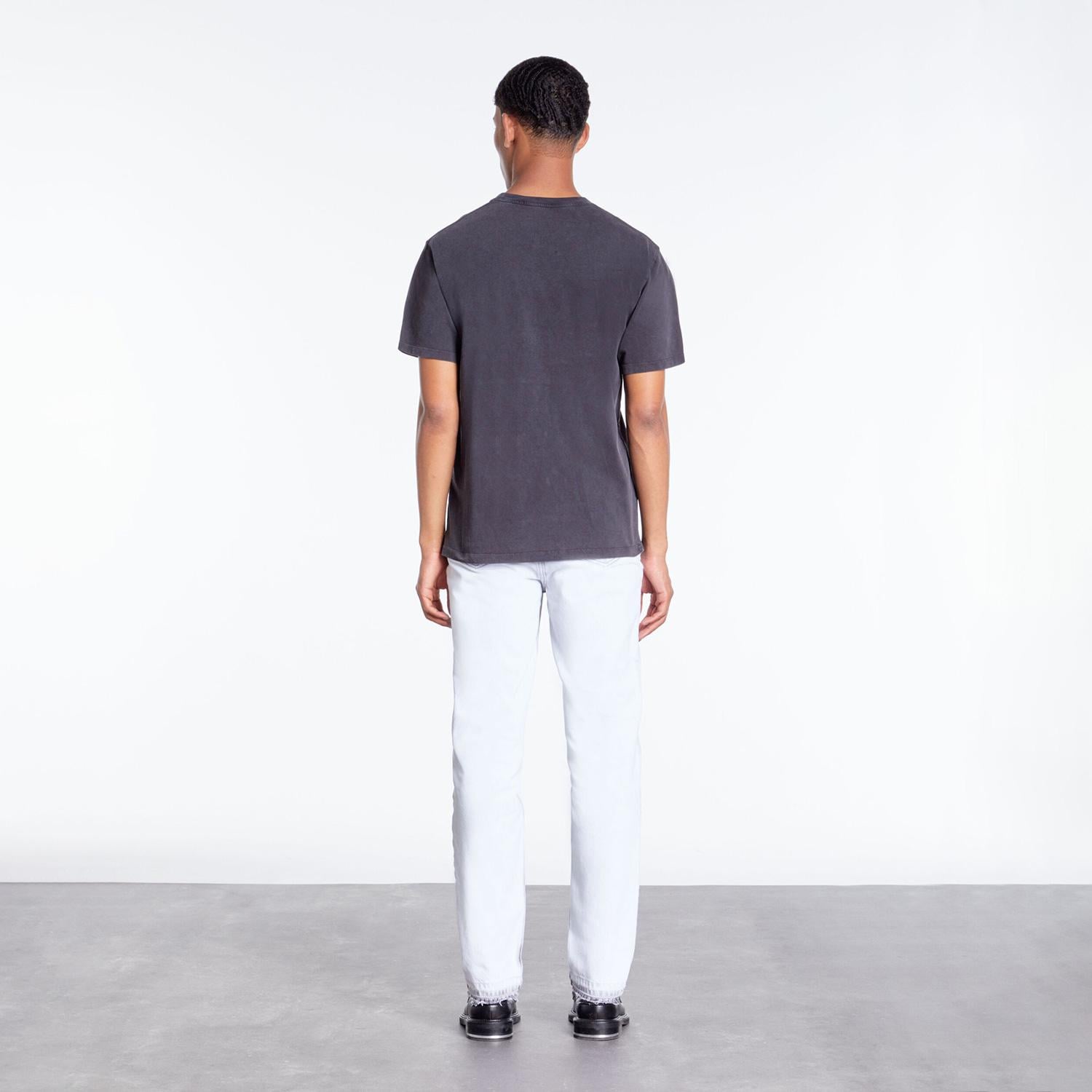 THE KOOPLES ERKEK BASKILI KISA KOLLU BİSİKLET YAKA SİYAH T-SHIRT