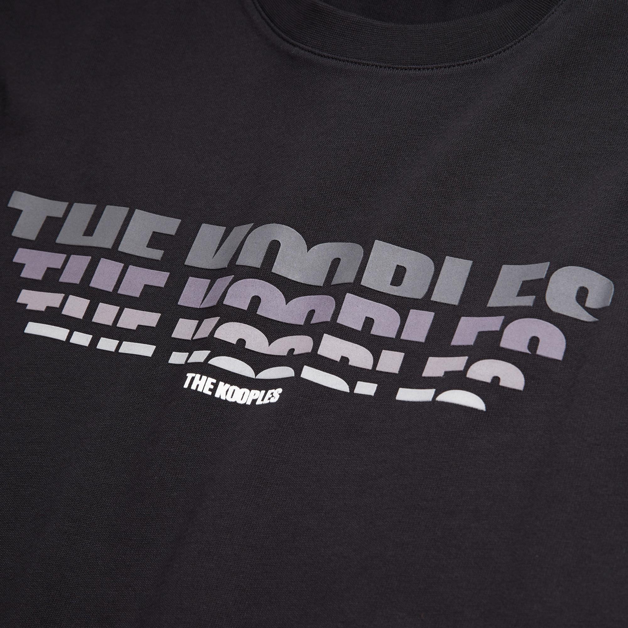 THE KOOPLES ERKEK BİSİKLET YAKA KISA KOLLU SİYAH T-SHIRT