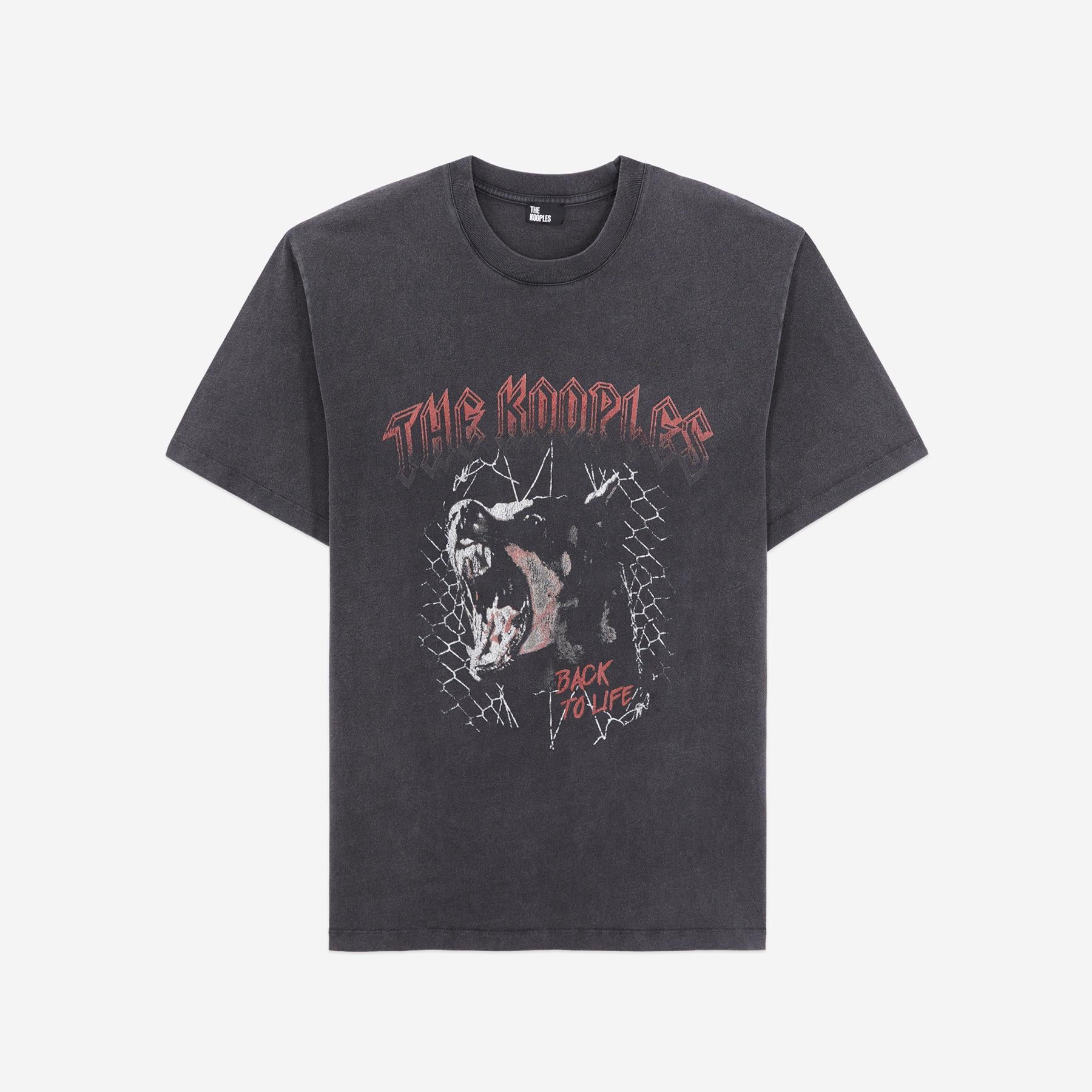 THE KOOPLES ERKEK BİSİKLET YAKA KISA KOLLU SİYAH T-SHIRT
