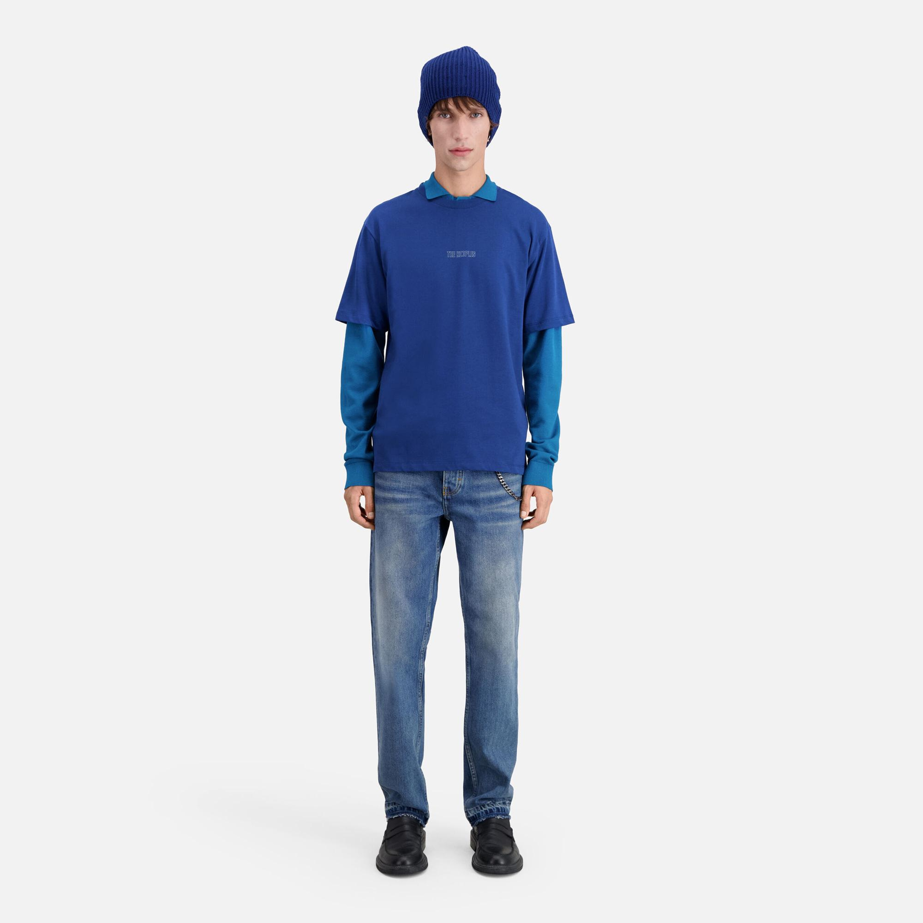 THE KOOPLES ERKEK MAVİ T-SHIRT