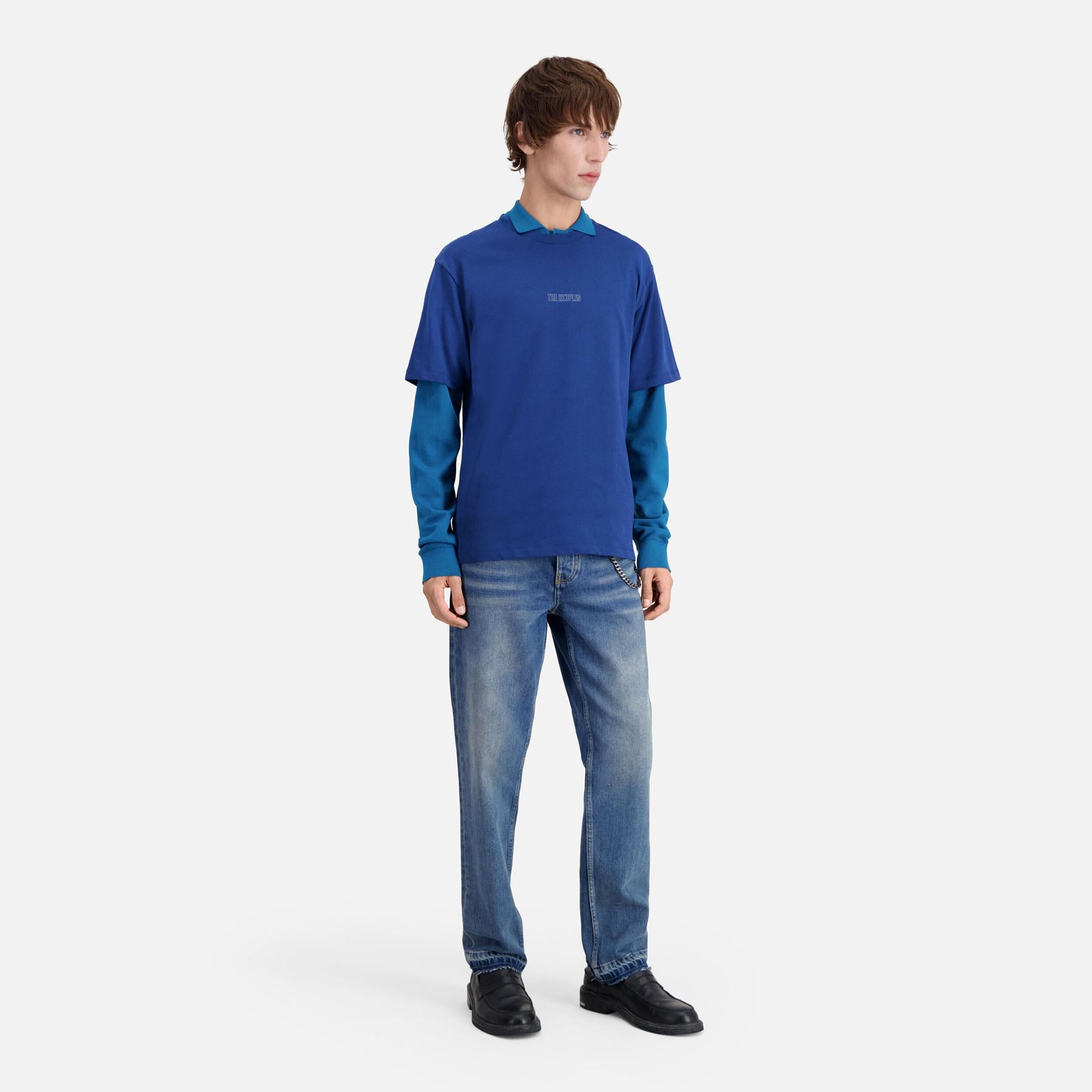 THE KOOPLES ERKEK MAVİ T-SHIRT