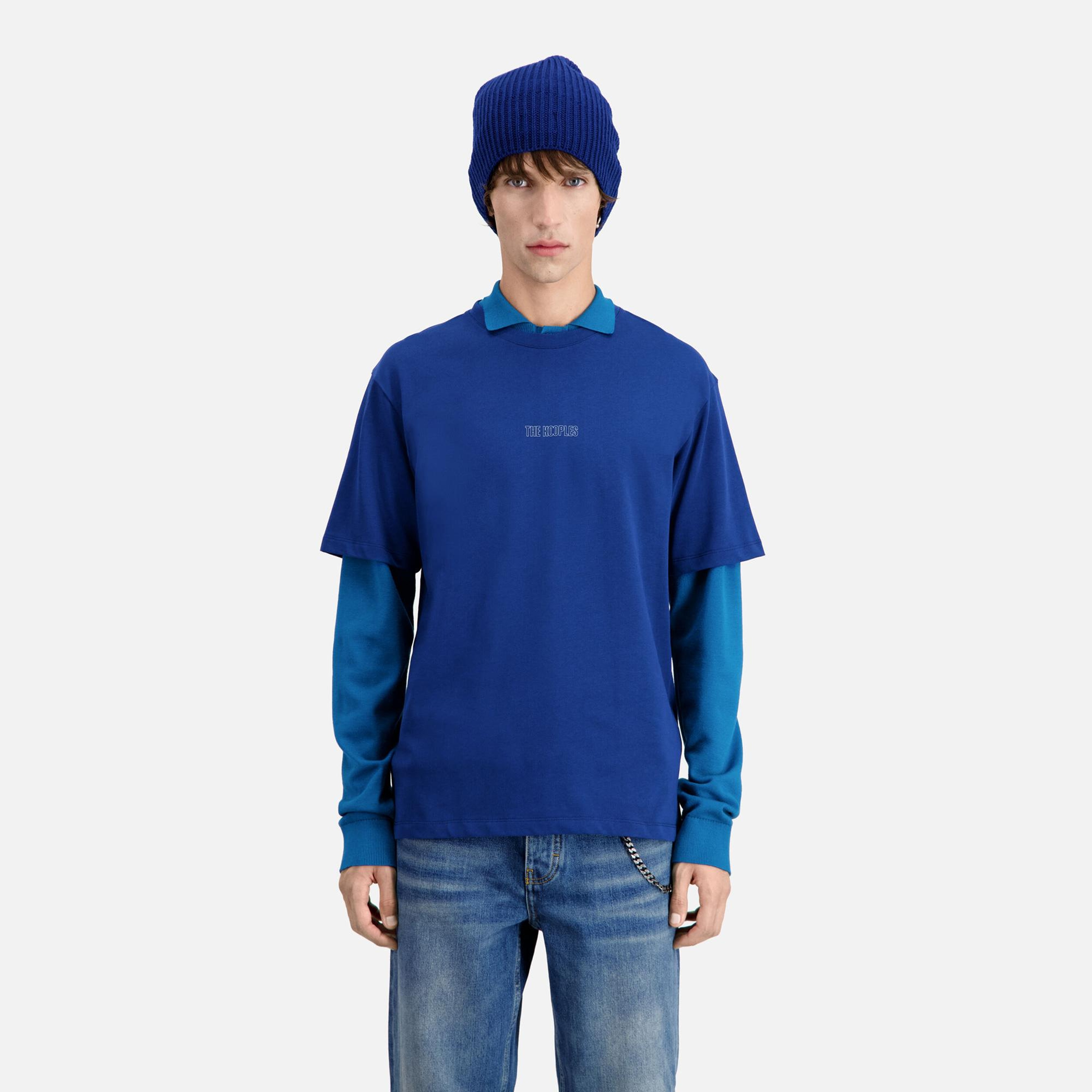 THE KOOPLES ERKEK MAVİ T-SHIRT