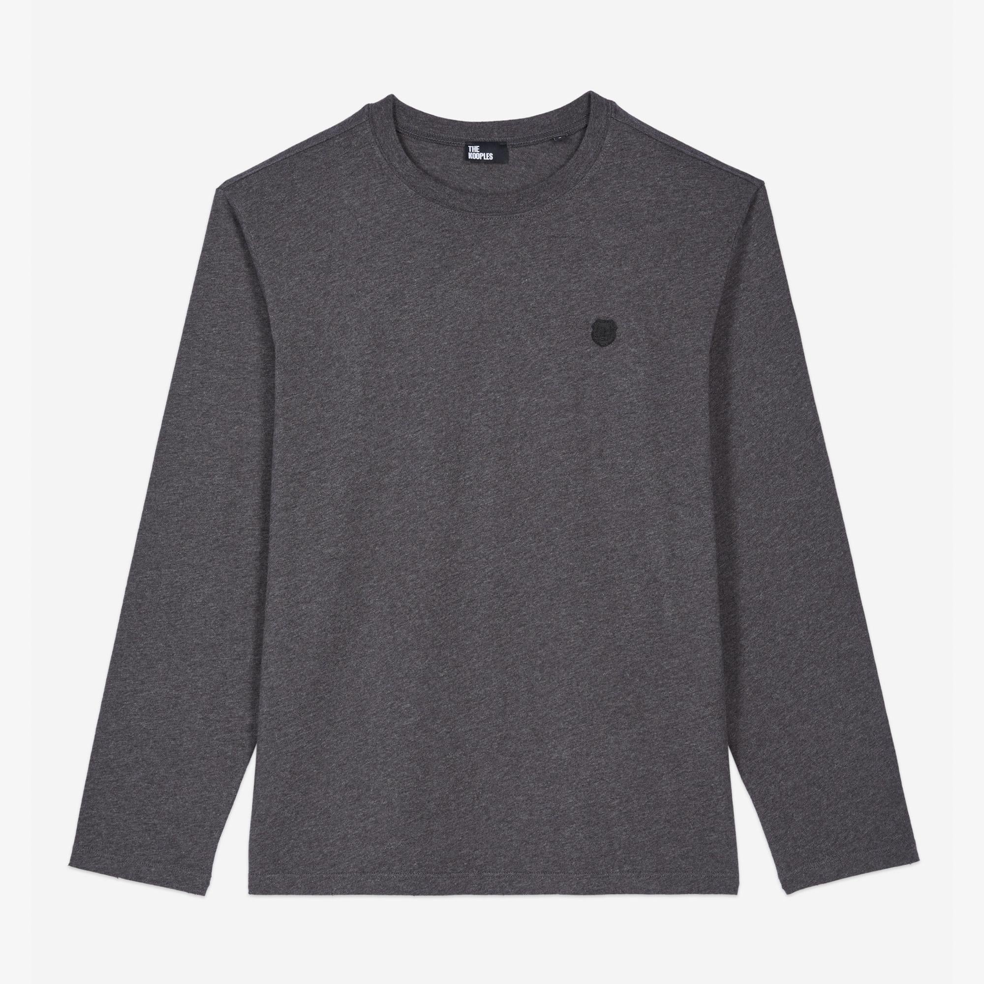 THE KOOPLES UZUN KOLLU ERKEK GRİ T-SHIRT