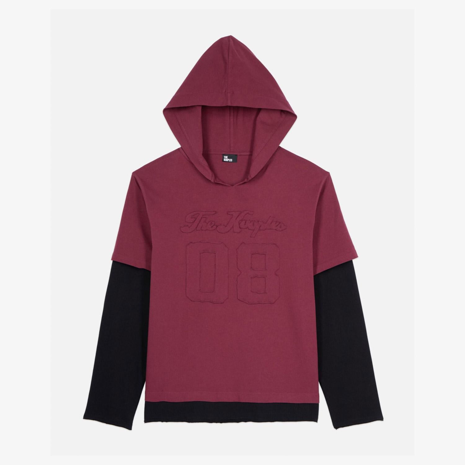 THE KOOPLES ERKEK BORDO T-SHIRT