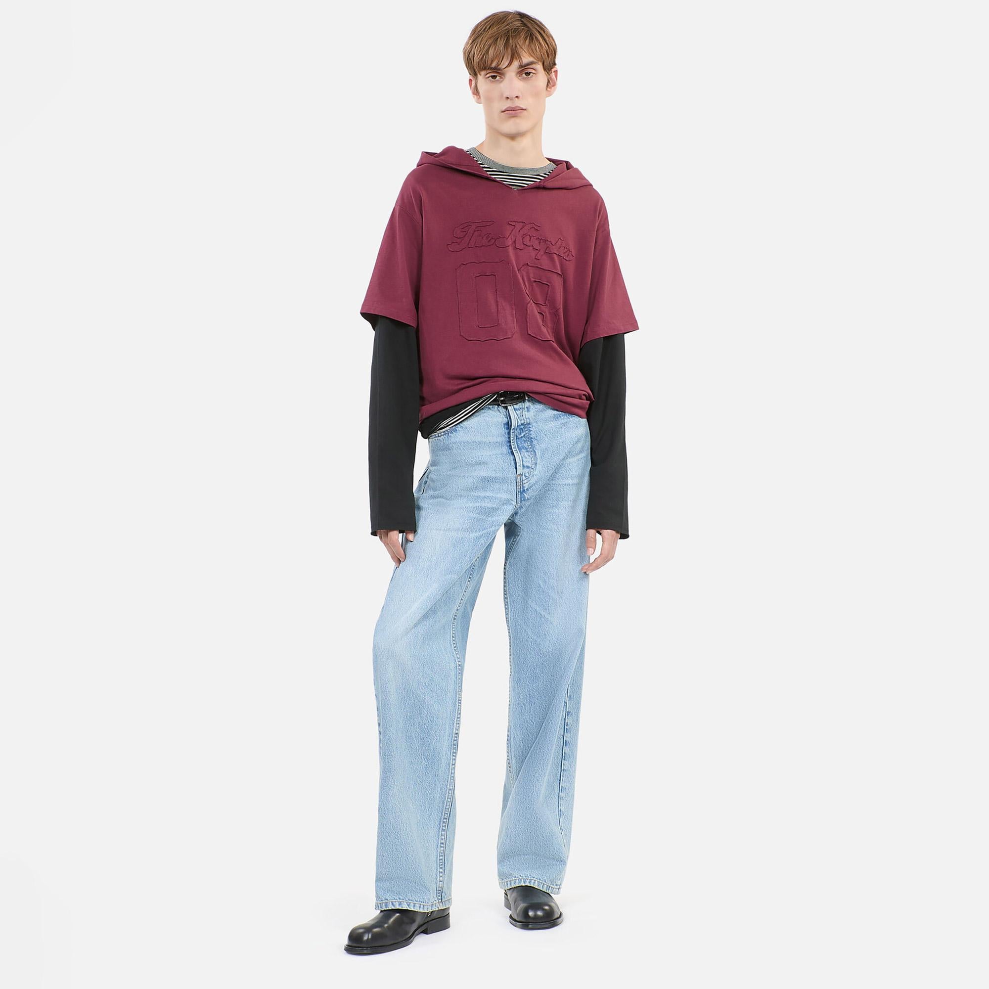 THE KOOPLES ERKEK BORDO T-SHIRT