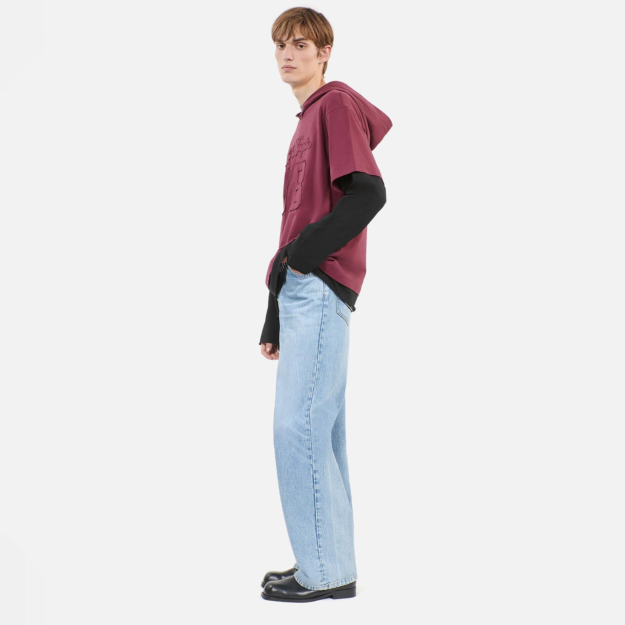 THE KOOPLES ERKEK BORDO T-SHIRT