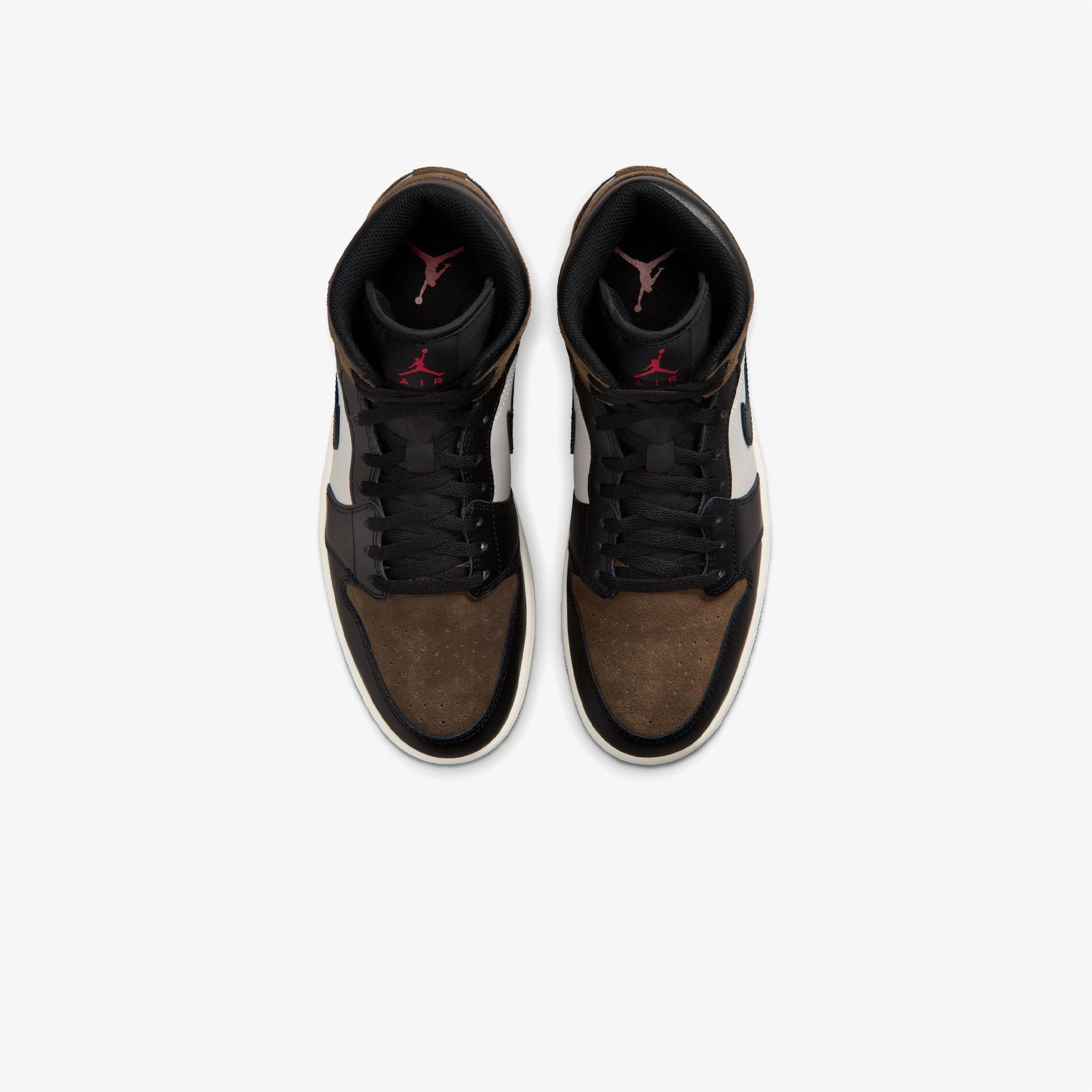 Jordan Air 1 Mid Erkek Kahverengi Spor Ayakkabı