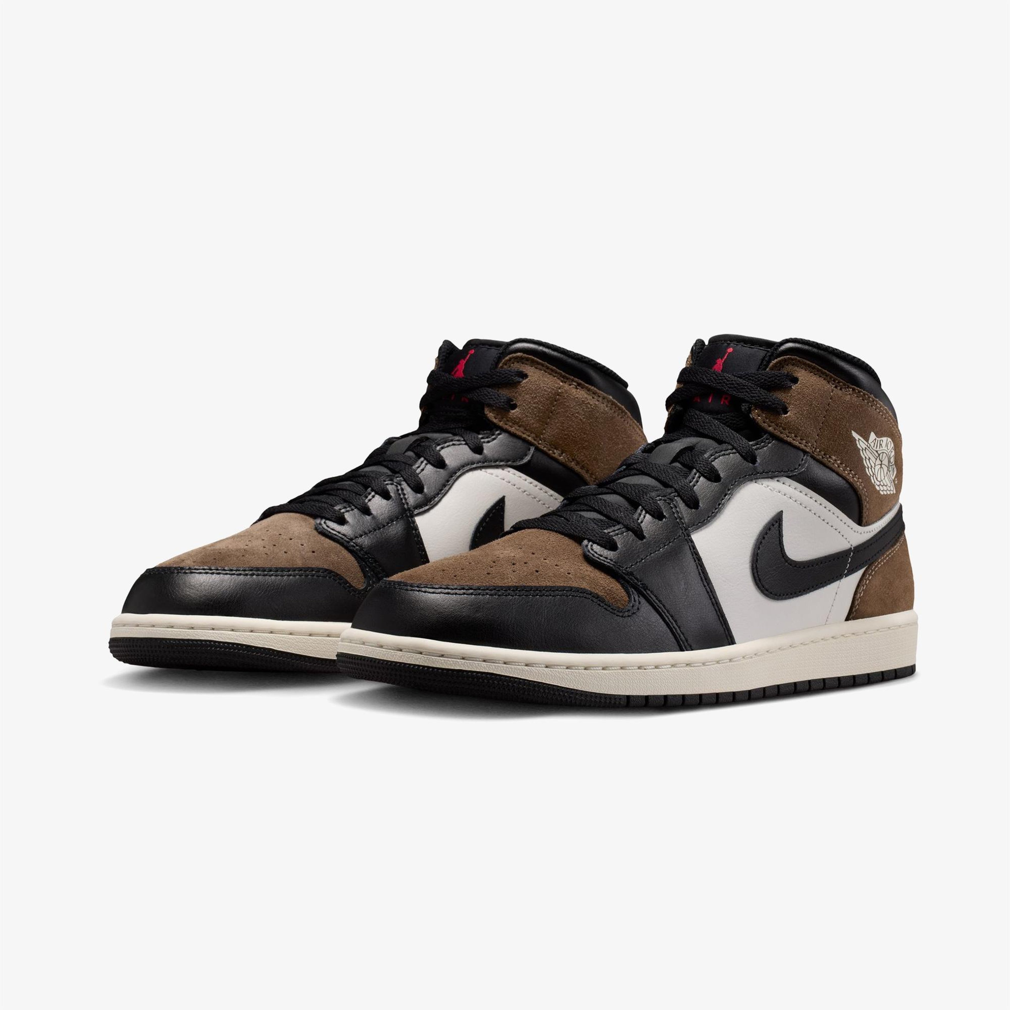 Jordan Air 1 Mid Erkek Kahverengi Spor Ayakkabı