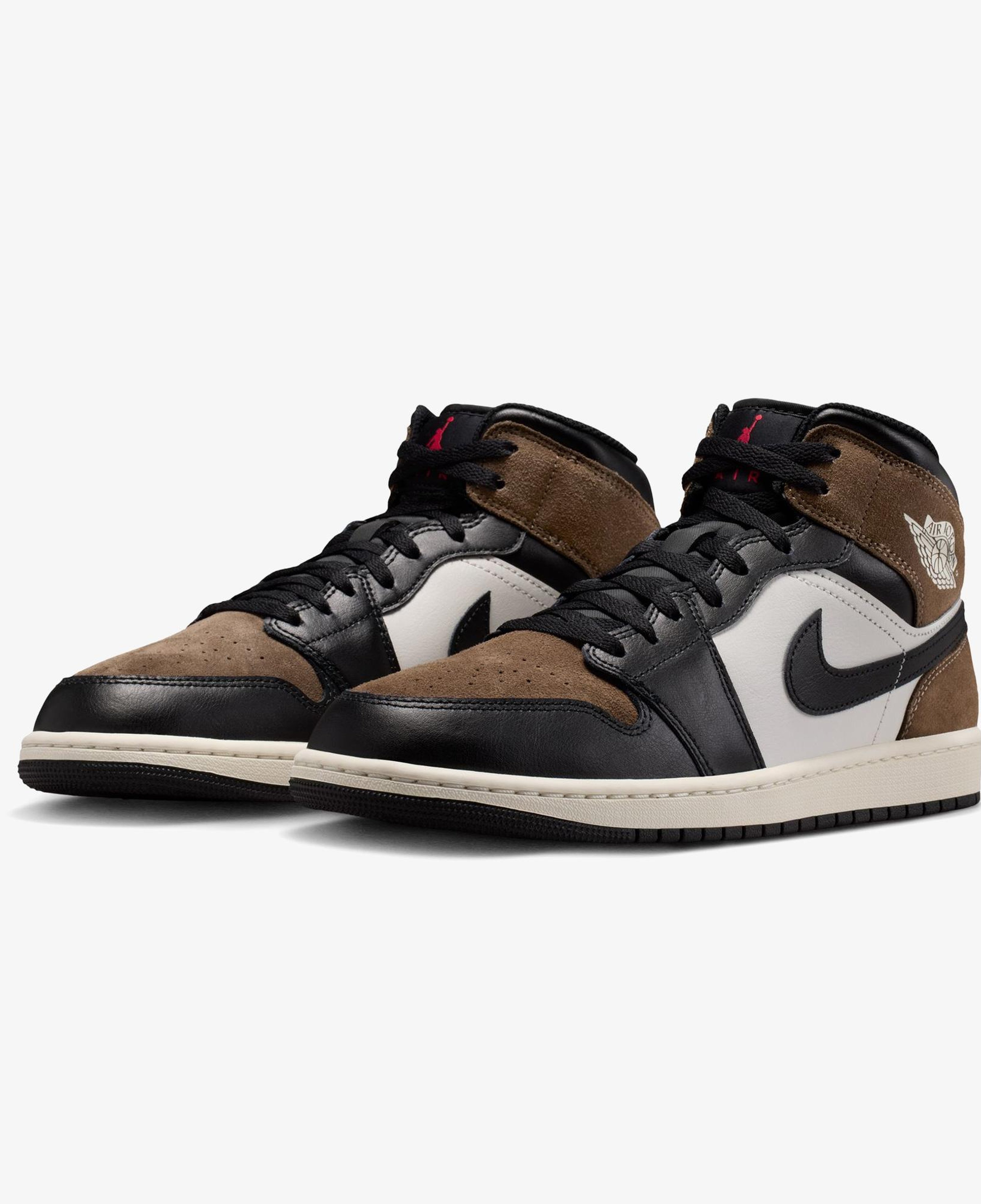 Jordan Air 1 Mid Erkek Kahverengi Spor Ayakkabı