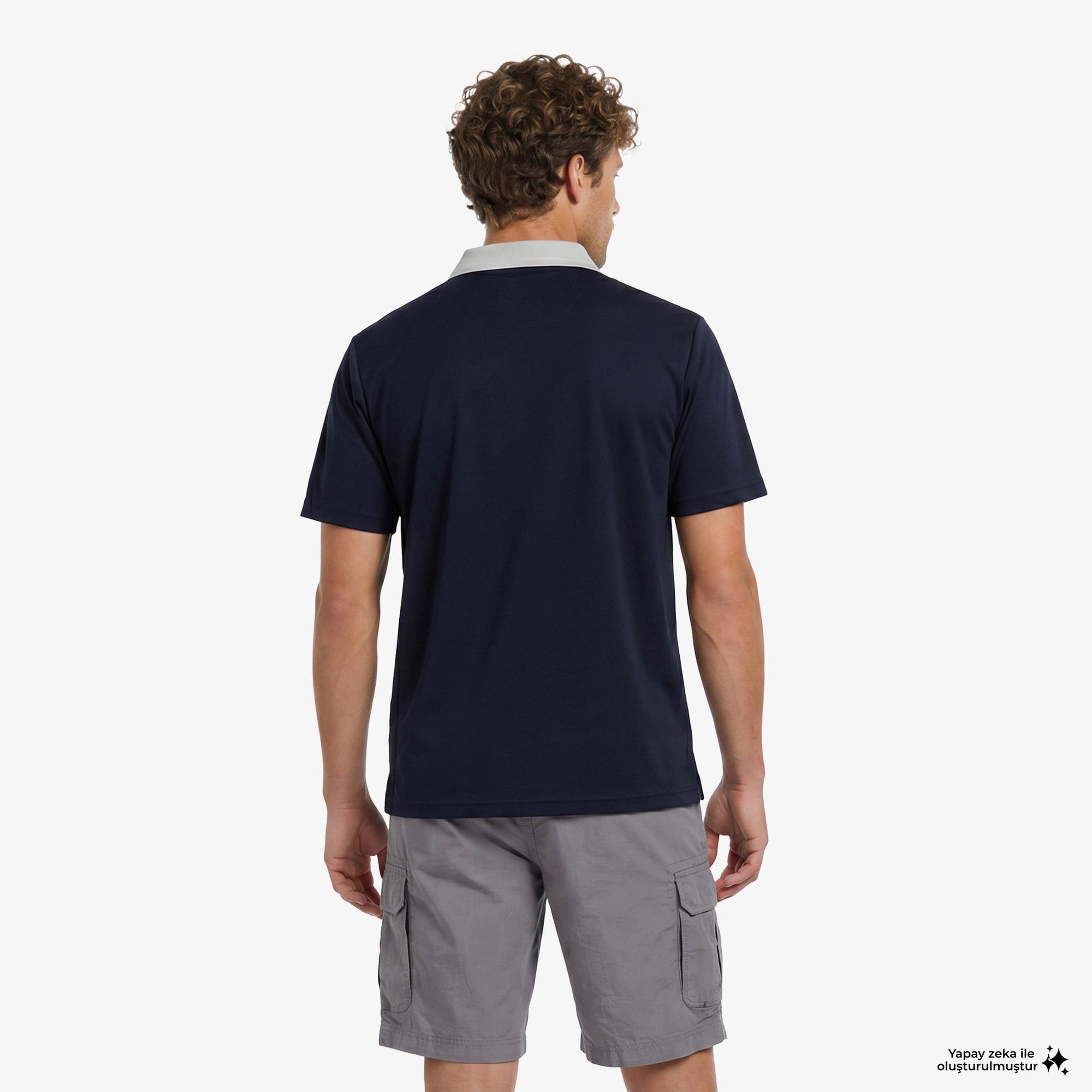 UNITED4 Regular Fit Erkek Mavi T-Shirt