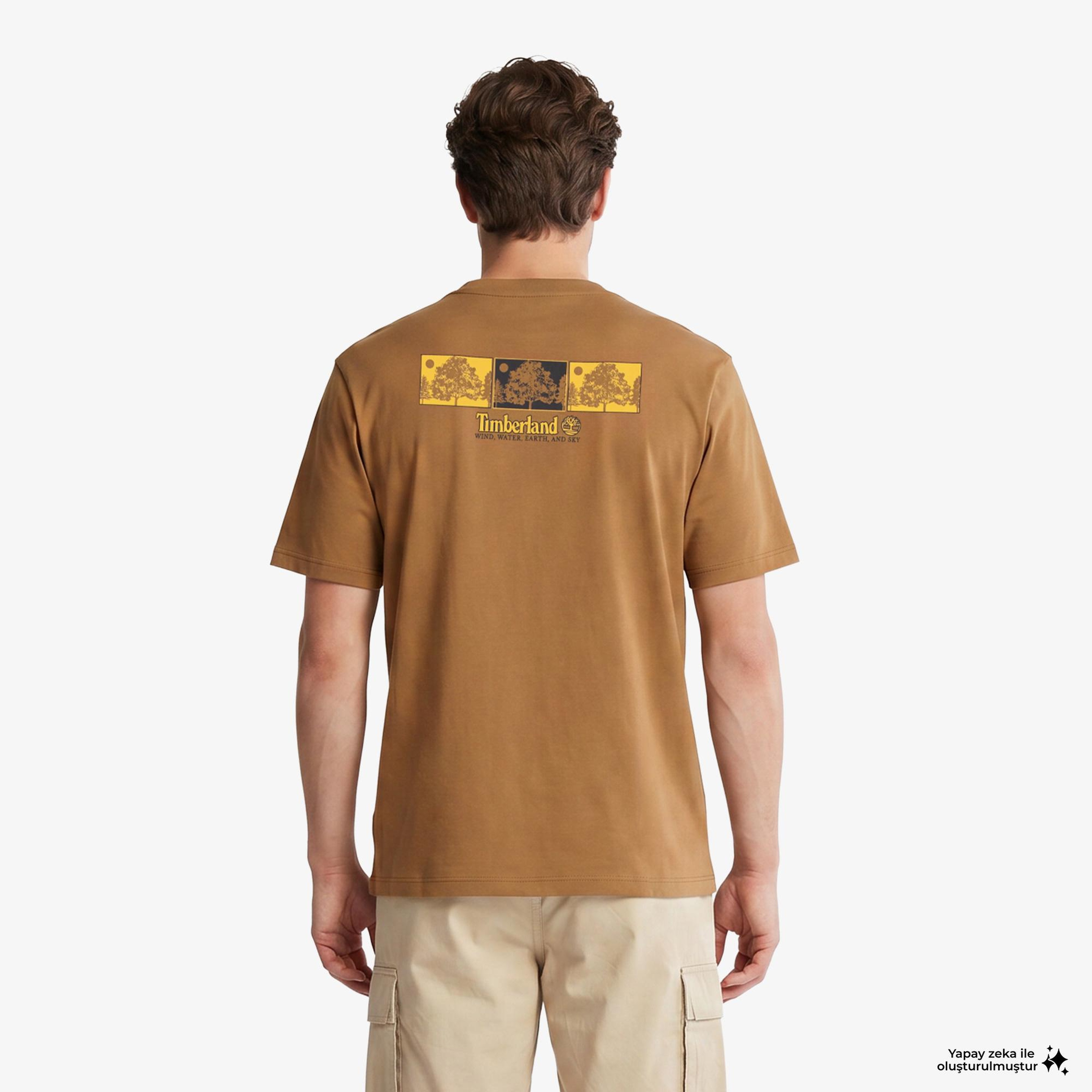 Timberland Triple Tree Graphic Erkek Kahverengi T-Shirt