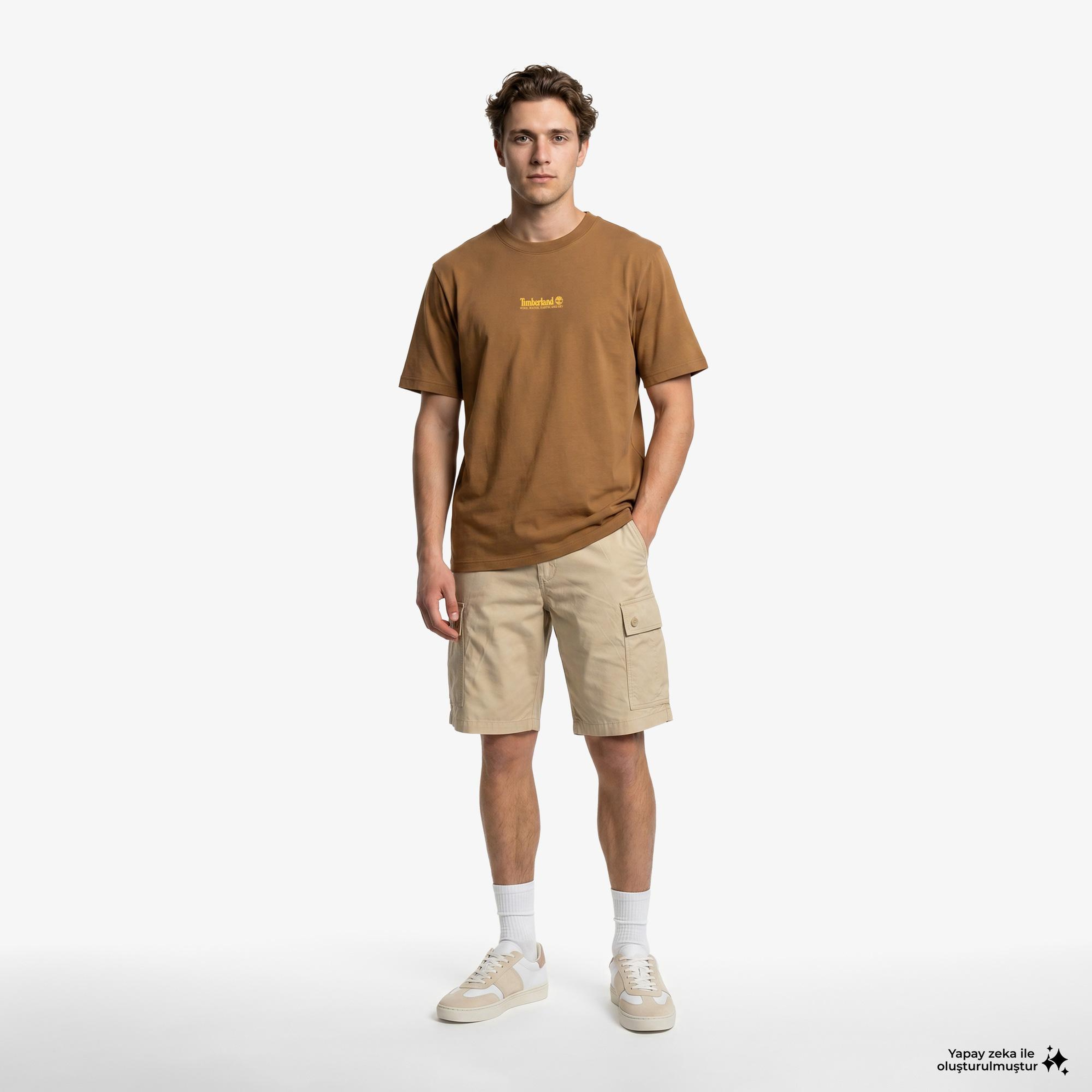 Timberland Triple Tree Graphic Erkek Kahverengi T-Shirt