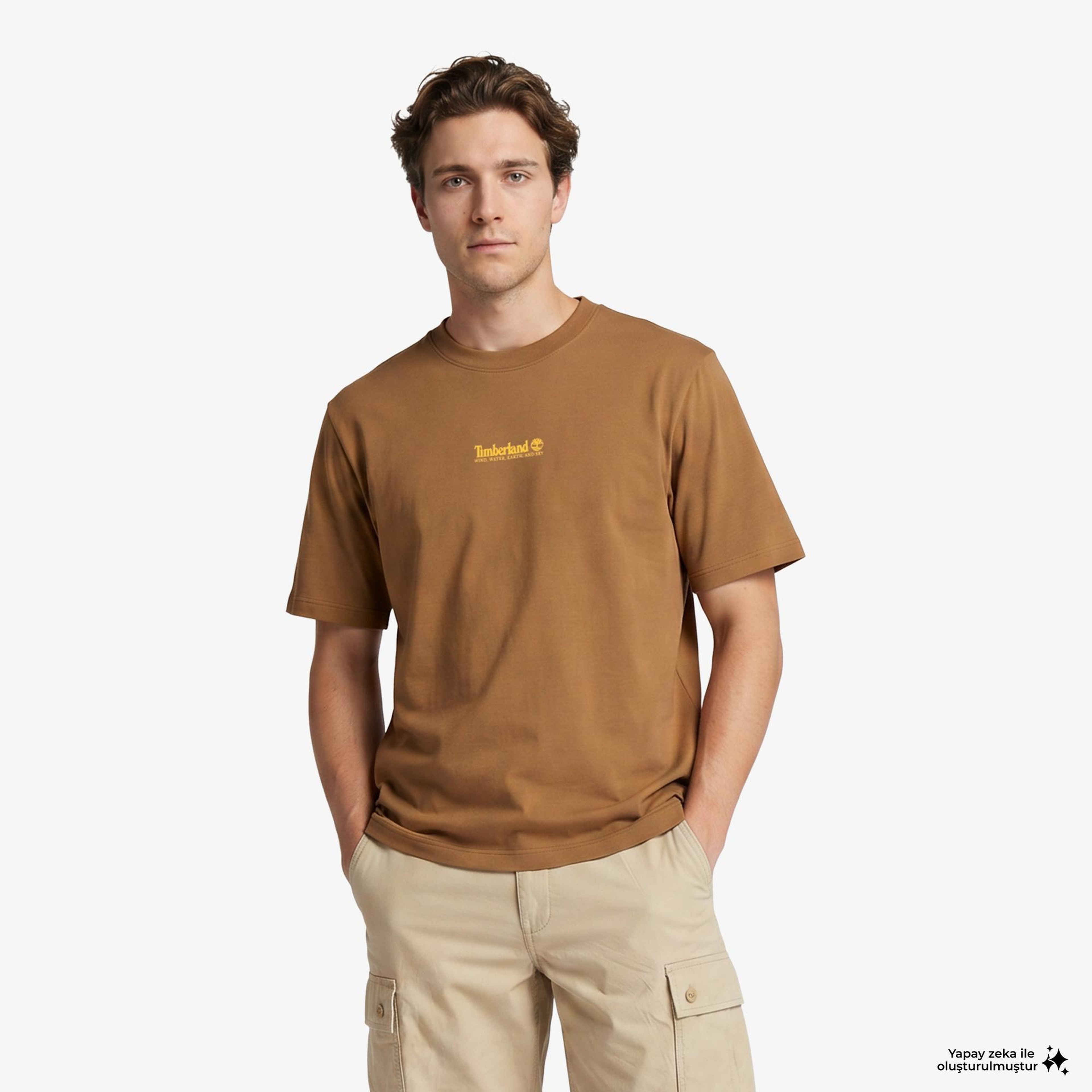 Timberland Triple Tree Graphic Erkek Kahverengi T-Shirt