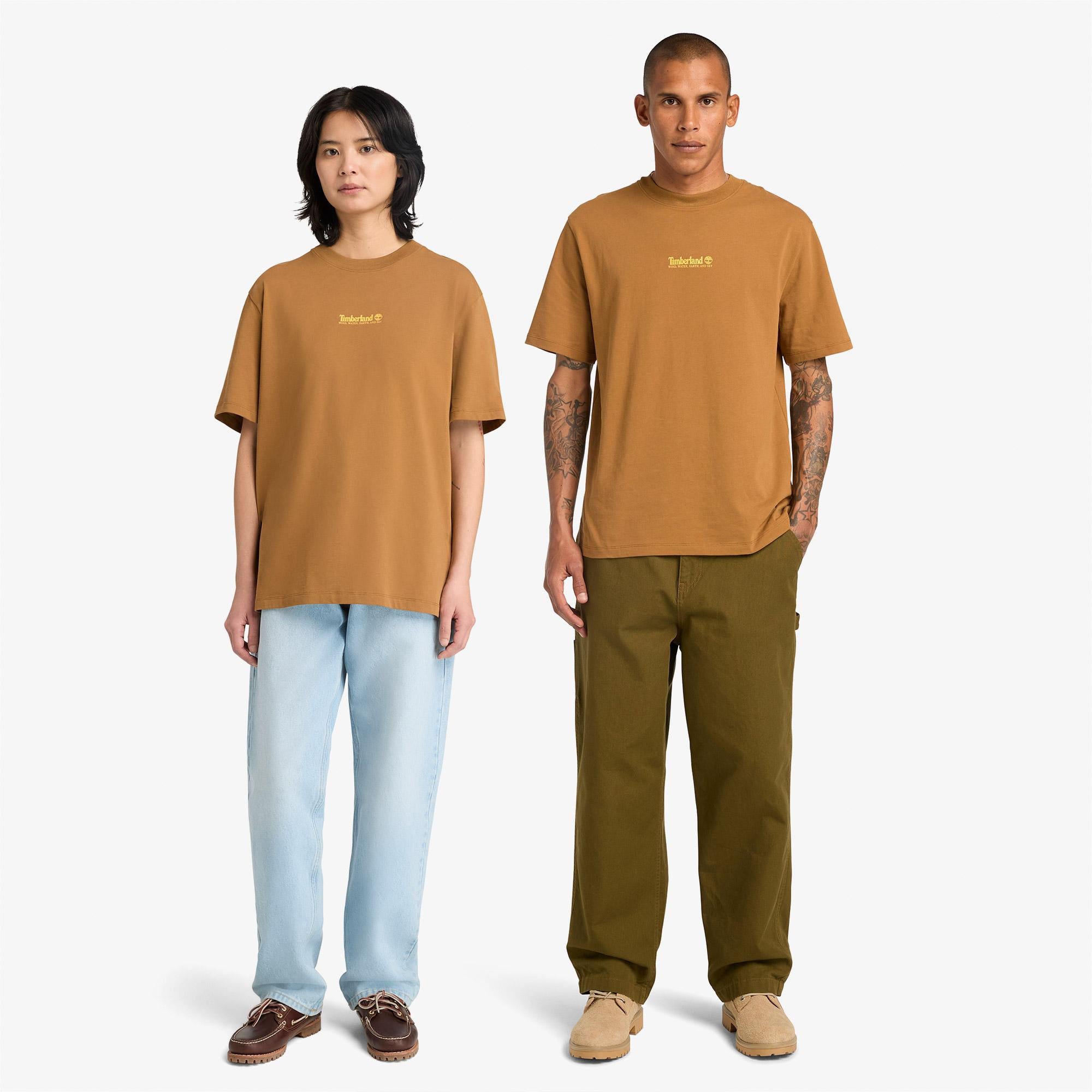 Timberland Triple Tree Graphic Erkek Kahverengi T-Shirt