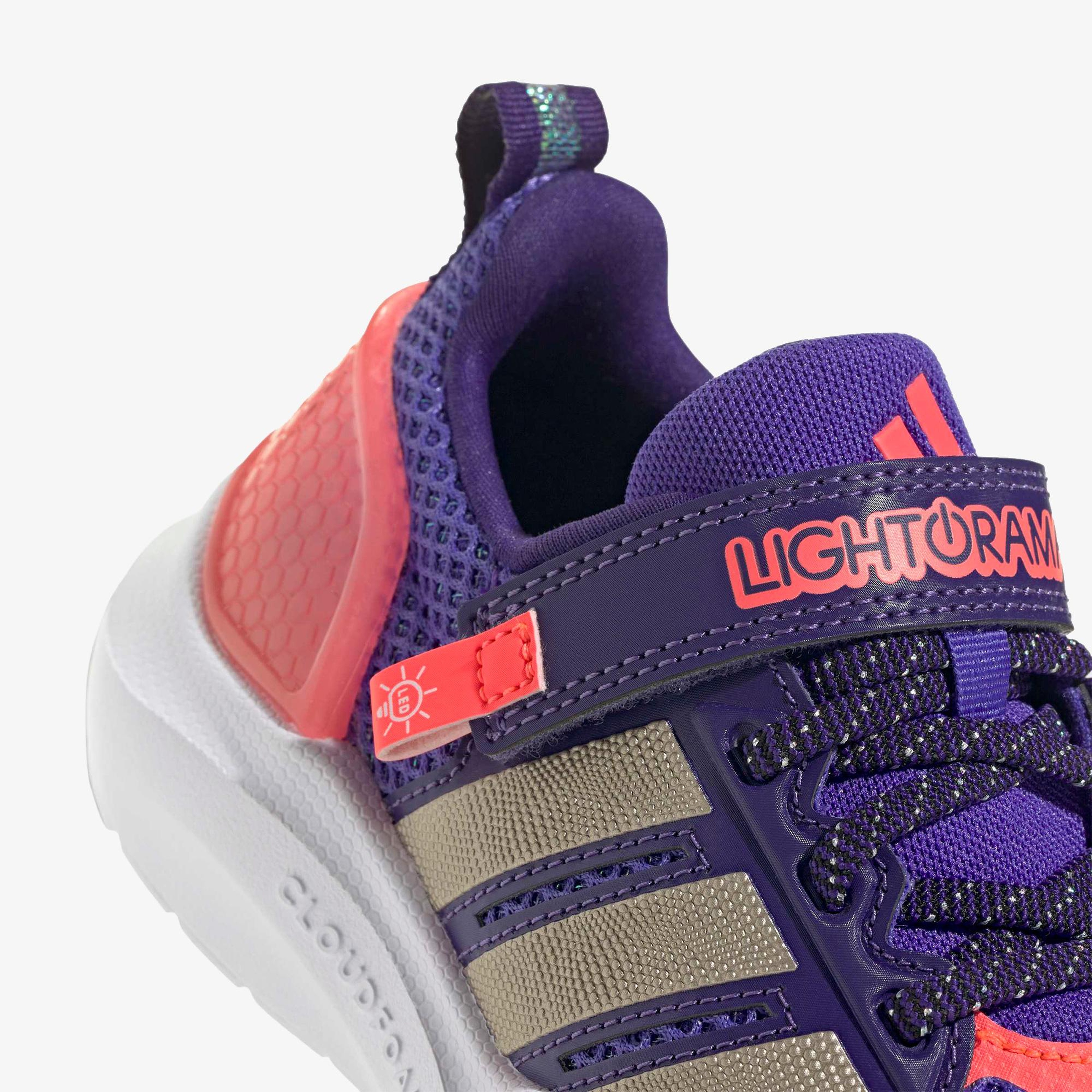 adidas Lightorama Runner Elastic Lace Çocuk Mor Koşu Ayakkabısı