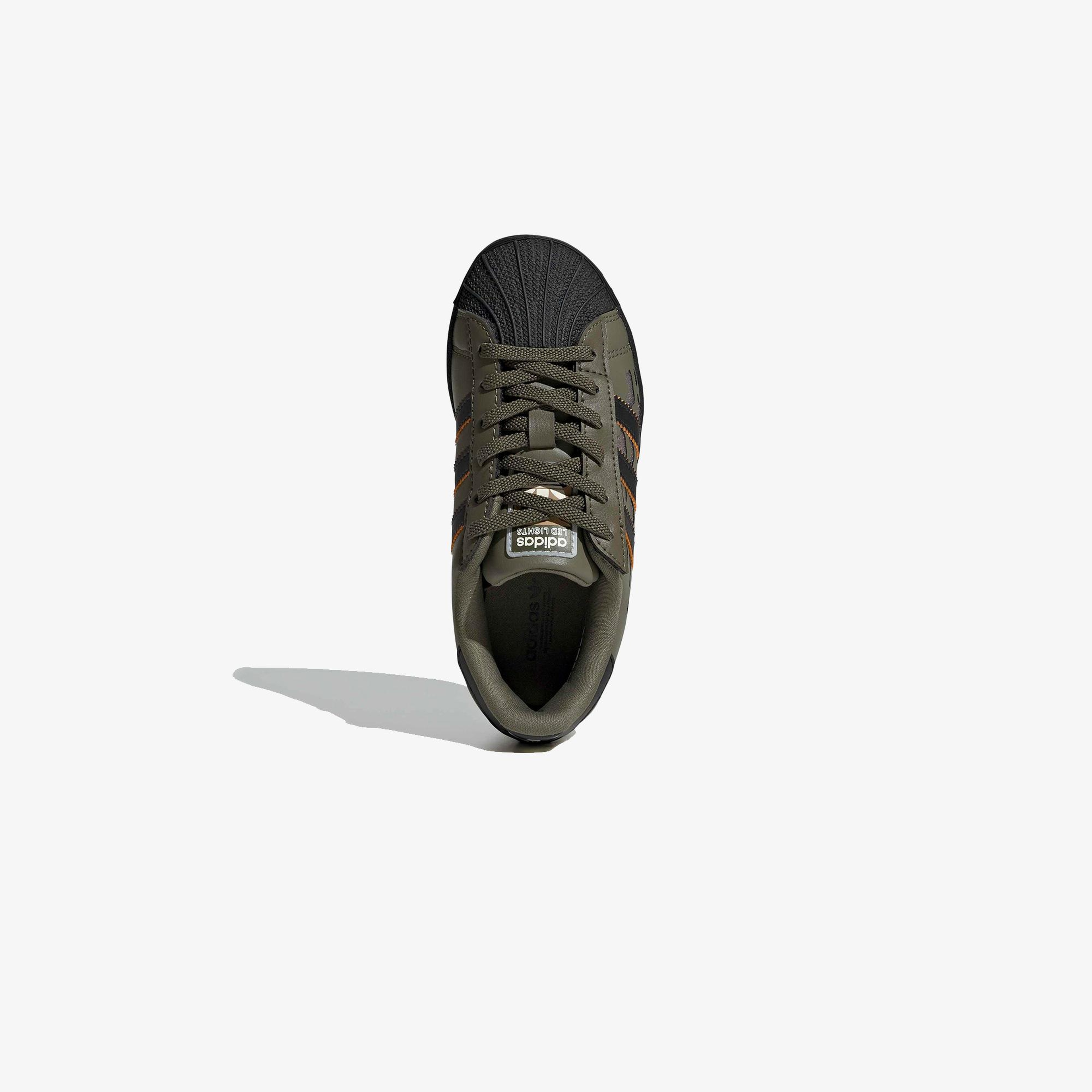 adidas Superstar Led Lights Comfort Elastic Lace Çocuk Siyah Spor Ayakkabı