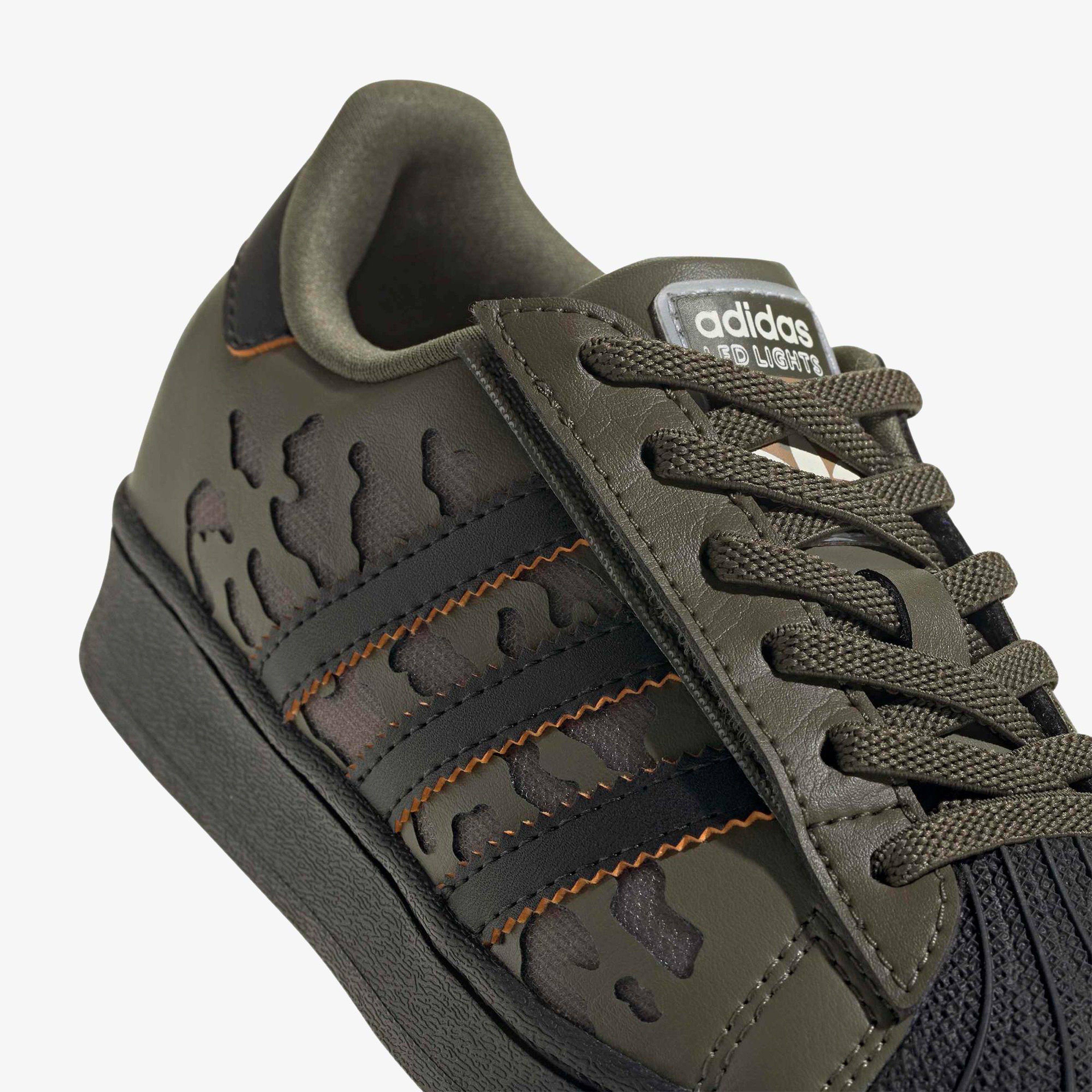 adidas Superstar Led Lights Comfort Elastic Lace Çocuk Siyah Spor Ayakkabı