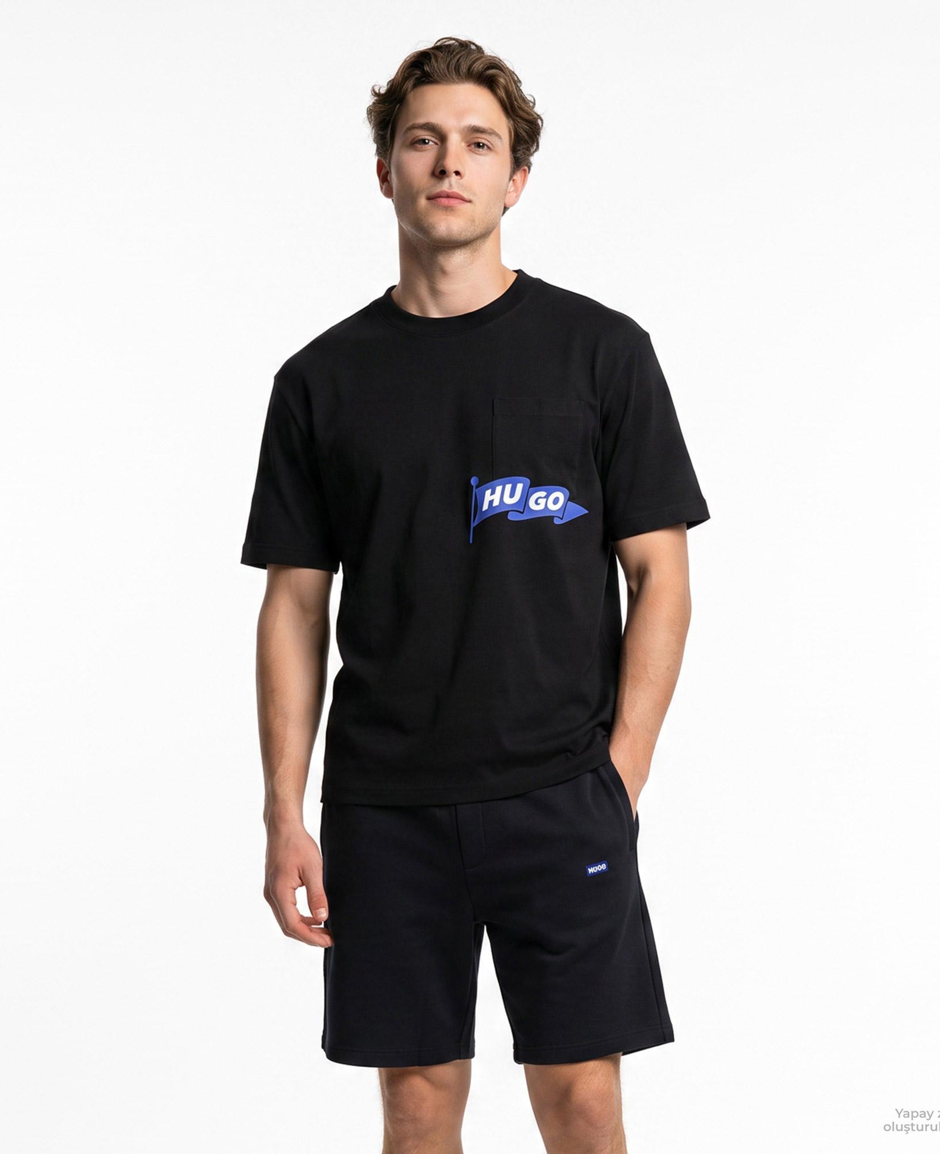 Hugo Nohacrop Erkek Siyah T-Shirt