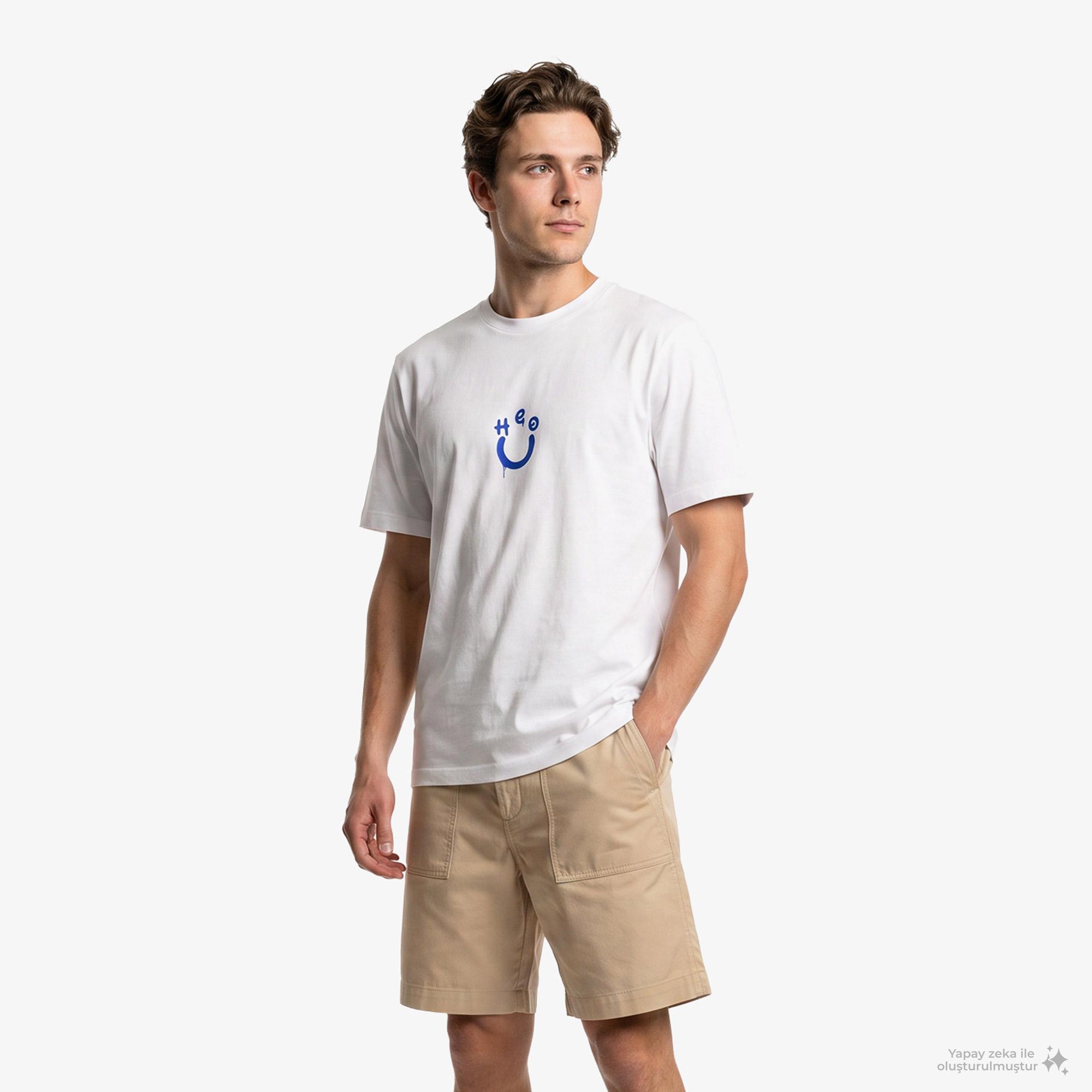 Hugo Norizom Erkek Beyaz T-Shirt