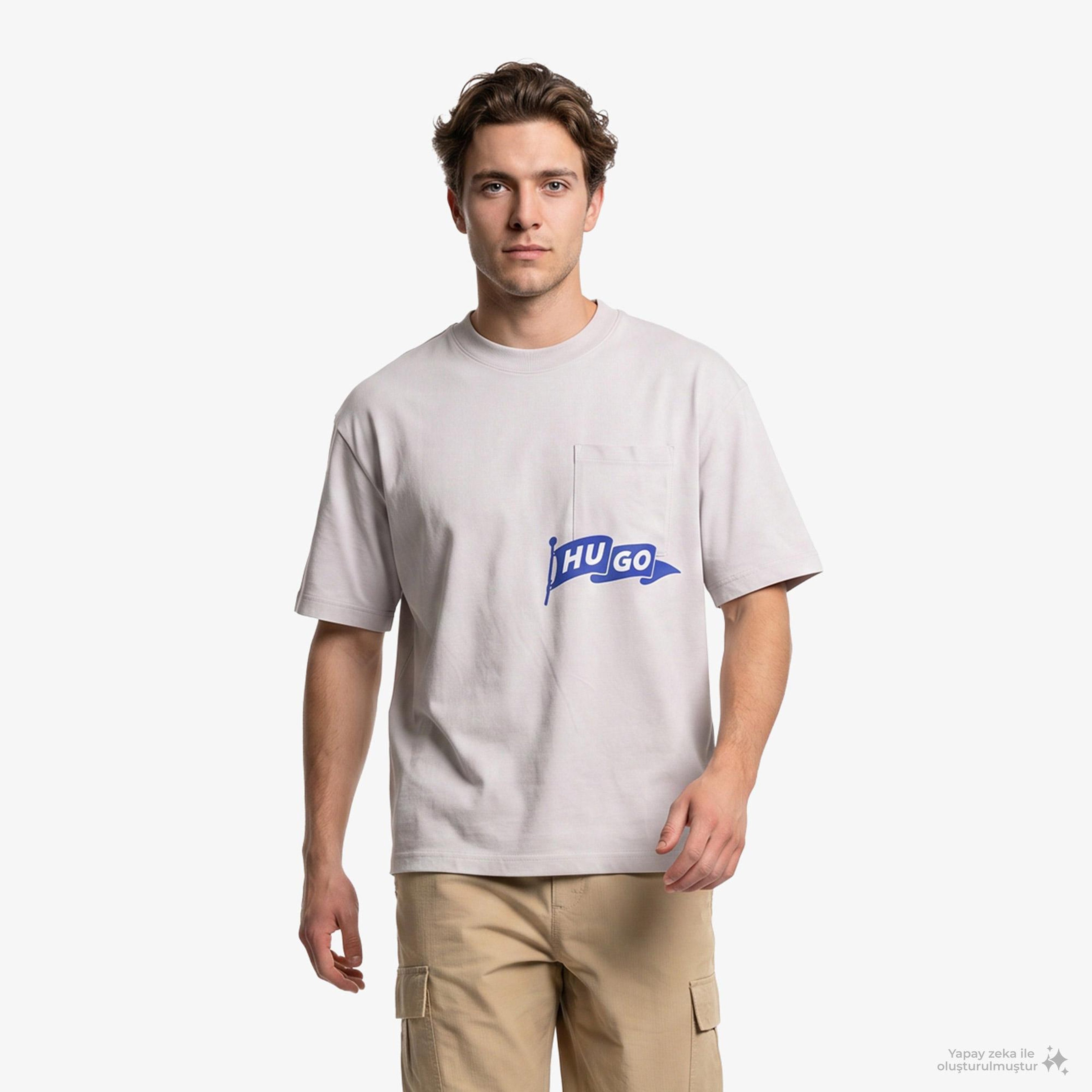 Hugo Nohacrop Erkek Lacivert T-Shirt