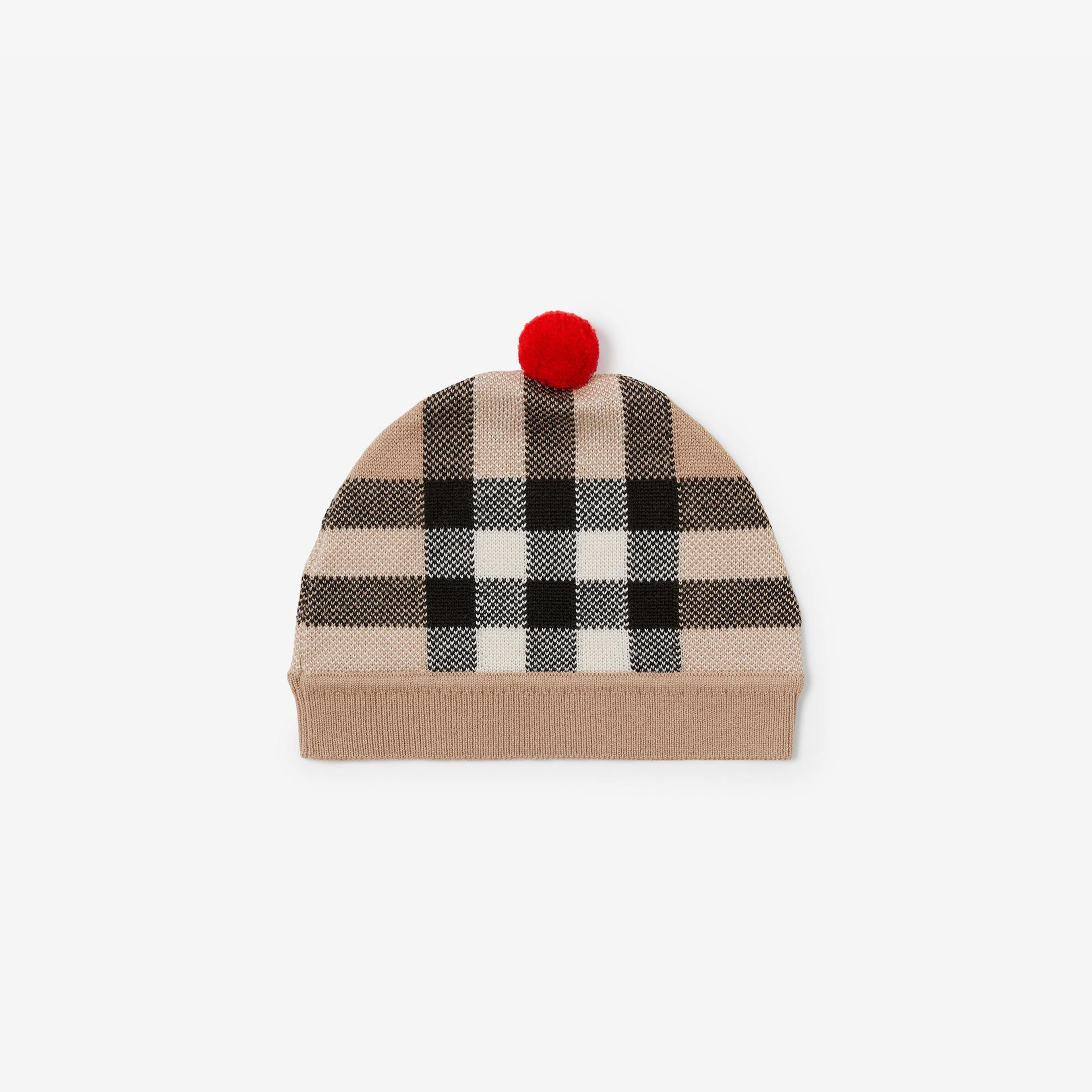 Burberry Kareli Örgü Çocuk Bere