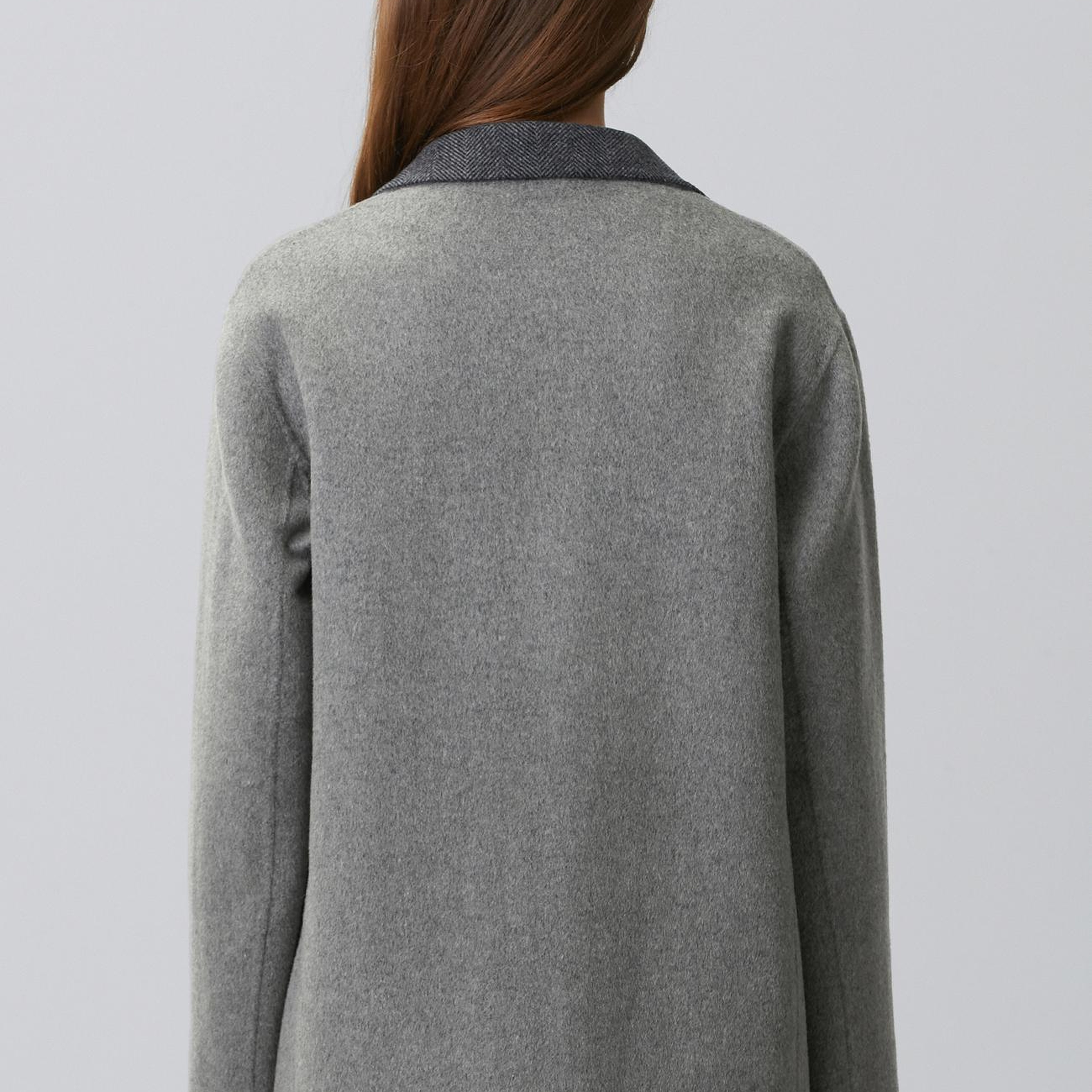 Network Kadın Limited Antrasit Yün Karışımlı Çift Taraflı Ceket