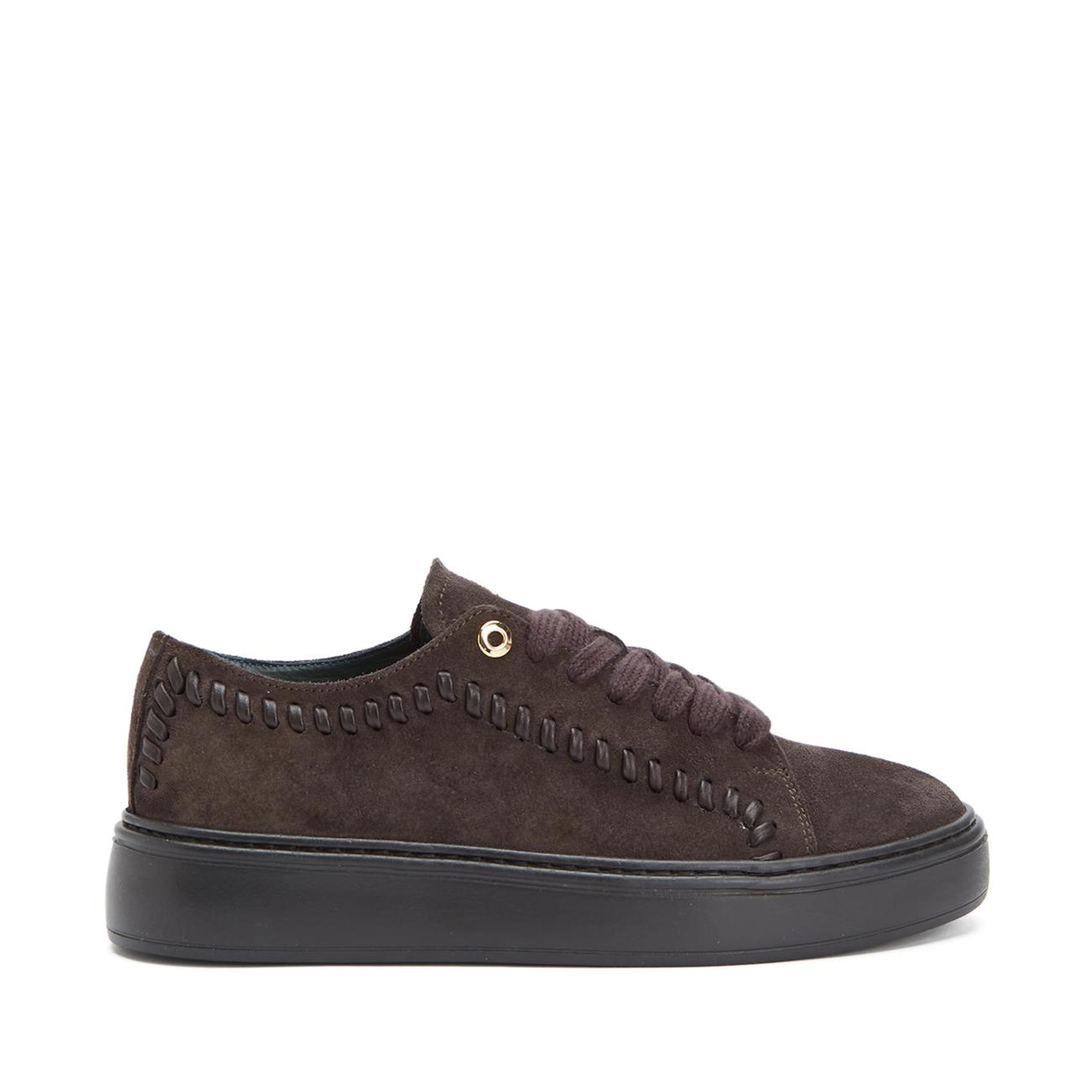 Gh For Nw Kadın Kahverengi Erkek Günlük Rahat Deri Sneaker