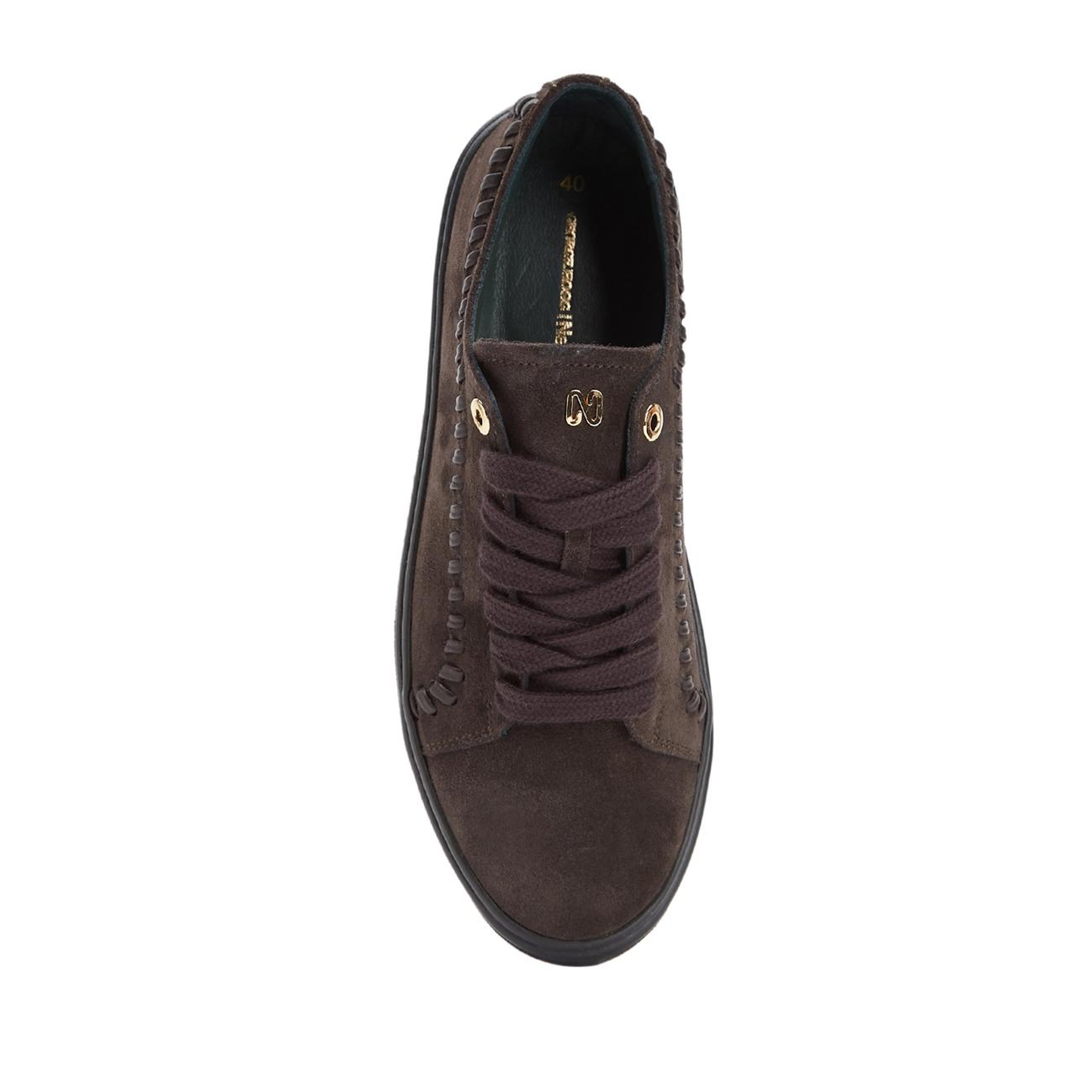 Gh For Nw Kadın Kahverengi Erkek Günlük Rahat Deri Sneaker