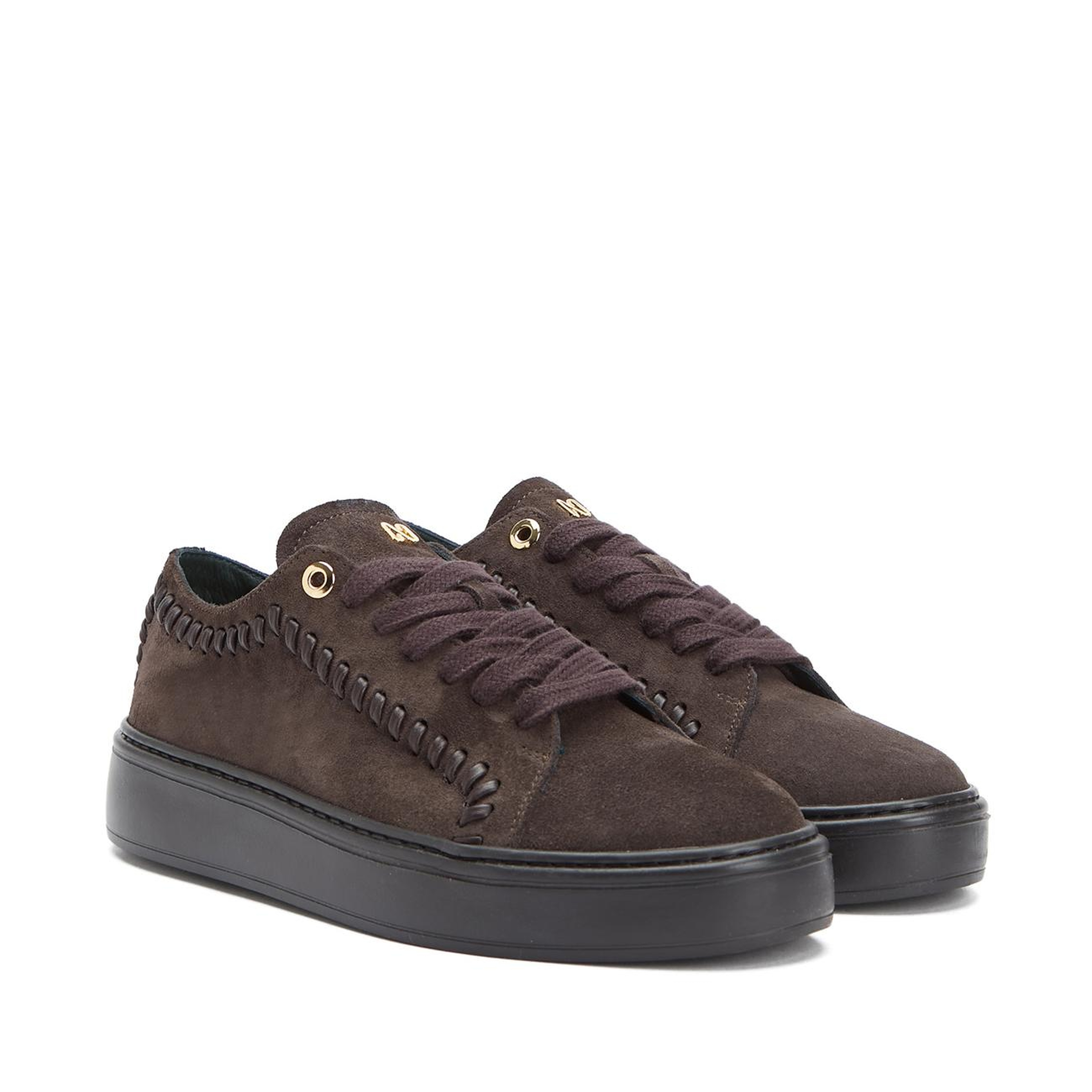 Gh For Nw Kadın Kahverengi Erkek Günlük Rahat Deri Sneaker